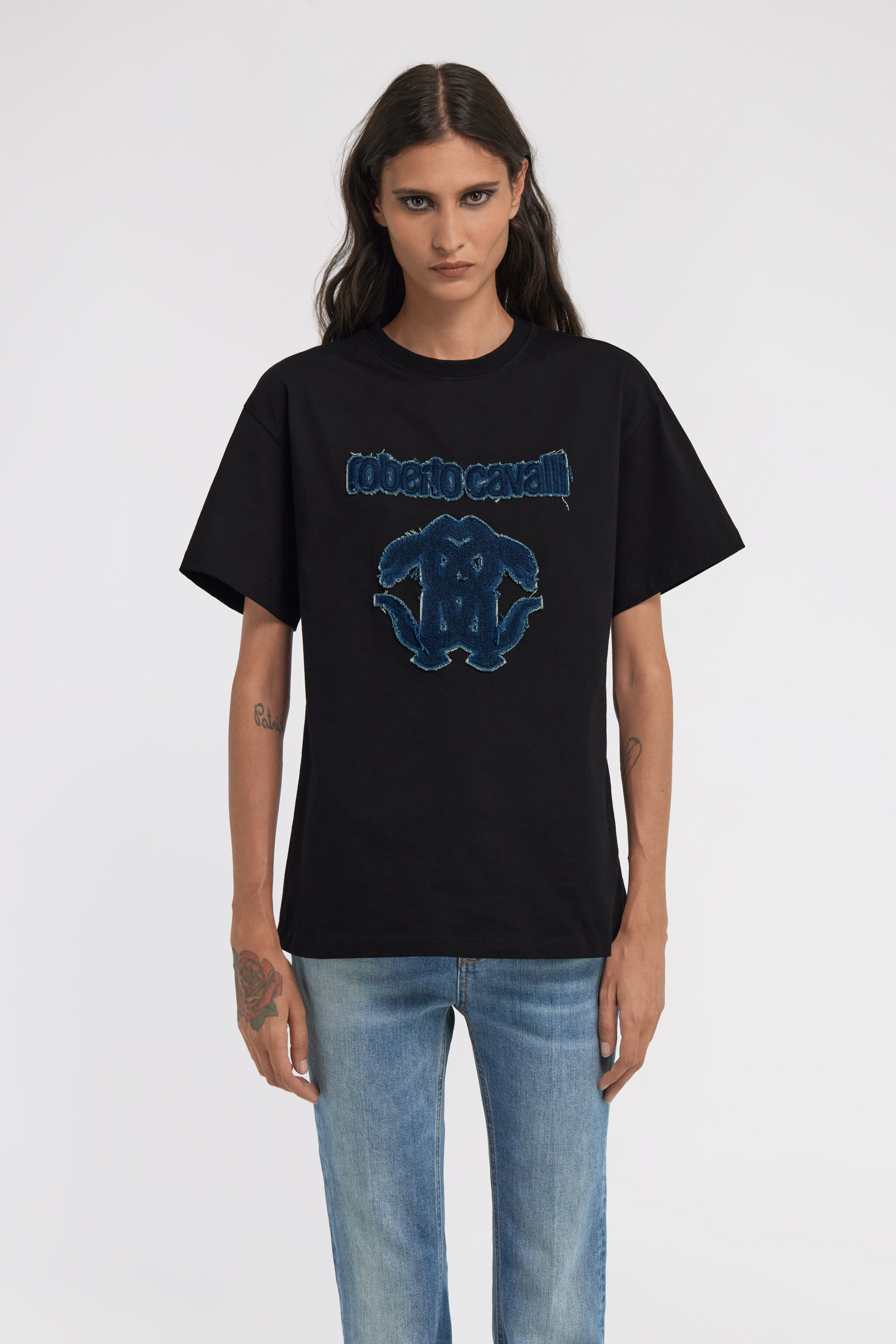 RC RC Logo T-shirt Schwarz TKT61L-JD062