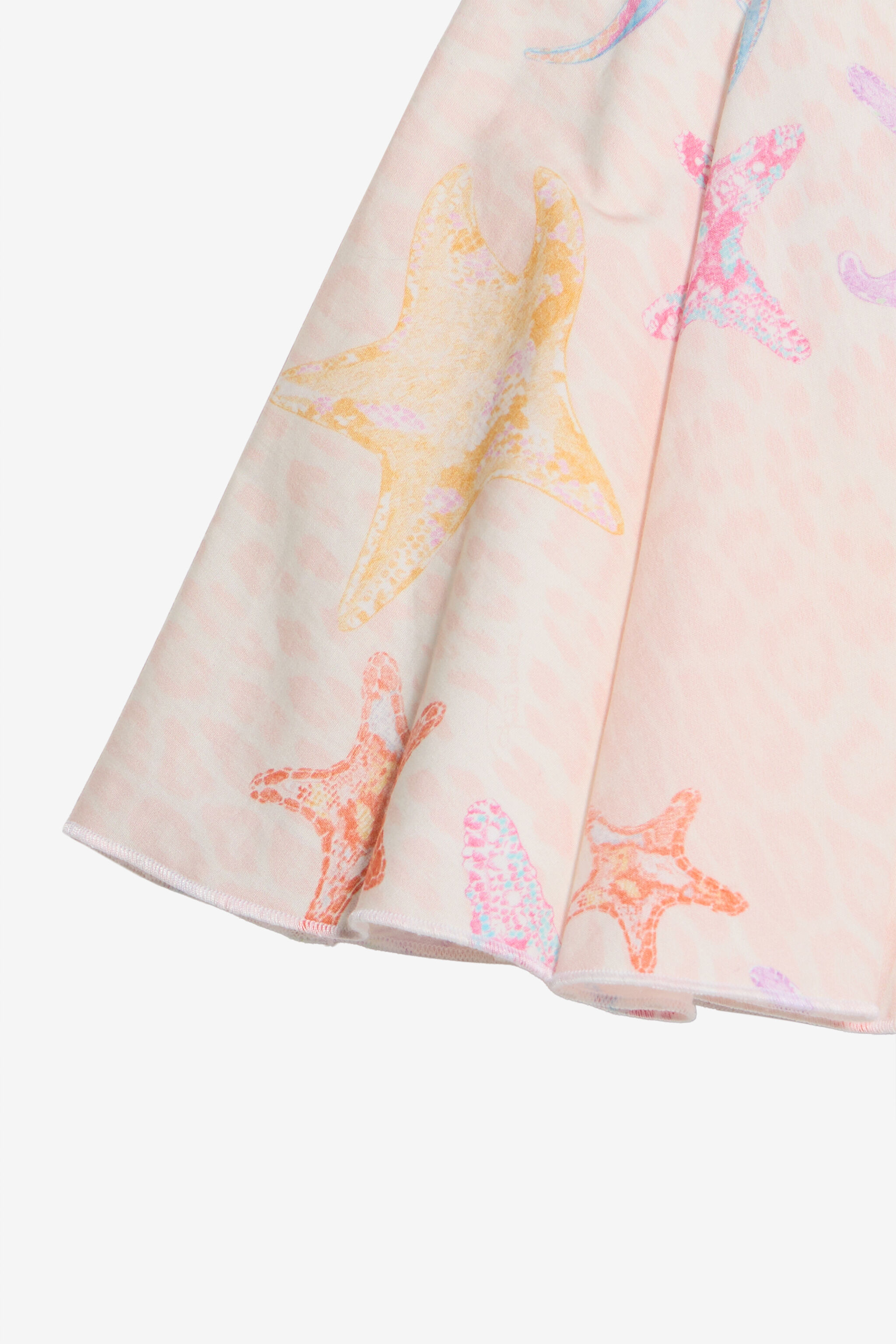 JU Baumwollrock mit Strafish-Print LIGHT PINK WJT300-7MR17