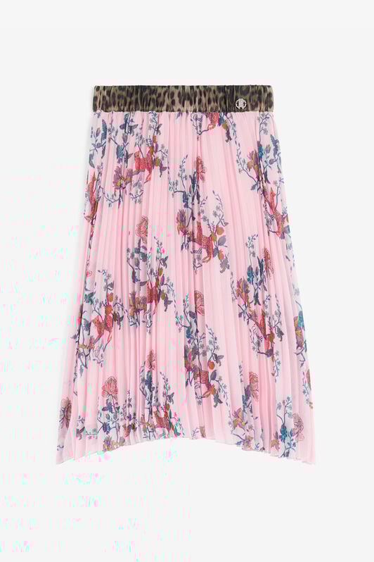 JU Jupe plissée à imprimé floral JU Jupe plissée à imprimé floral Rose RJT306-7GG85