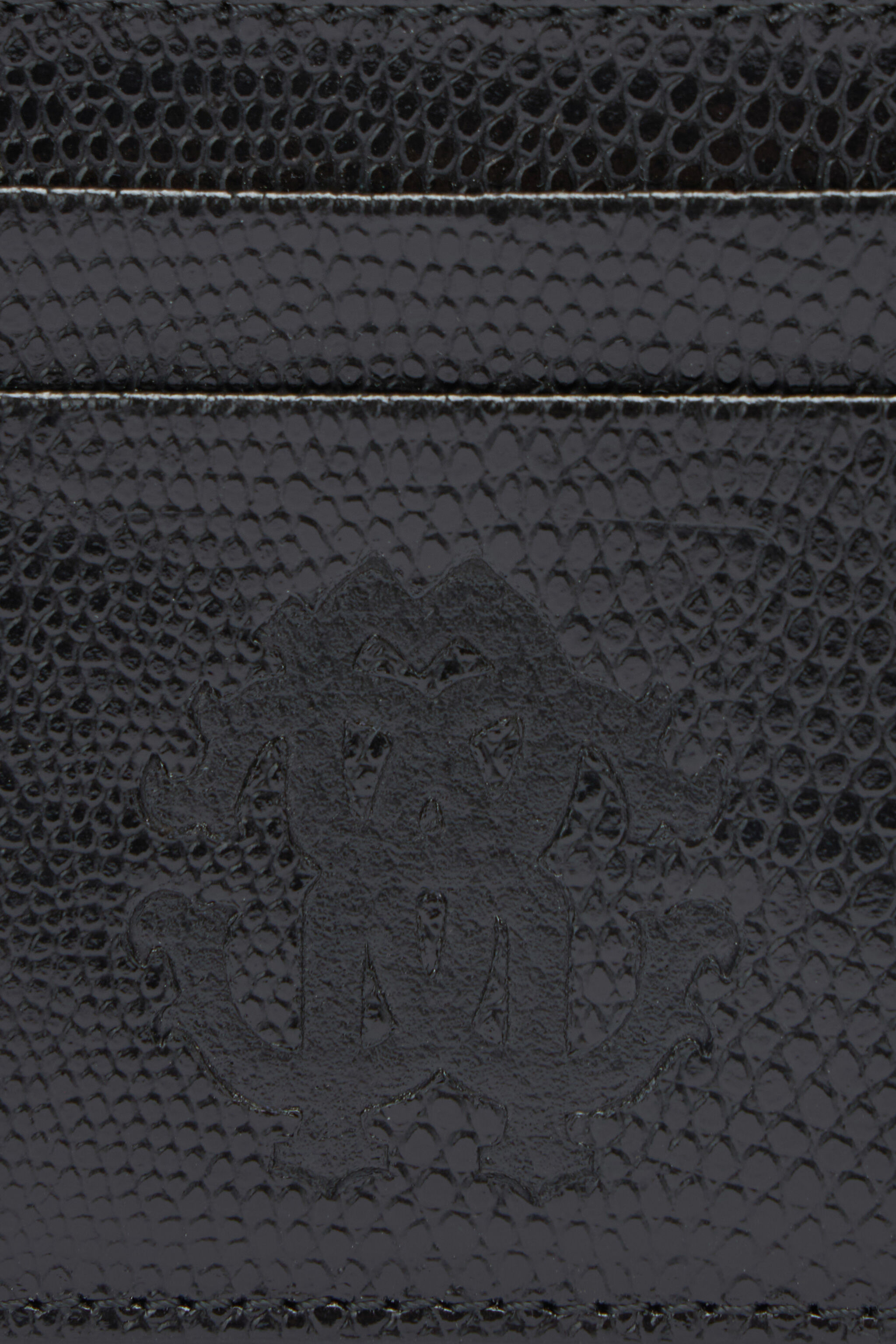 RC Woman Leather Card Case Nero OOA00E-PZ015