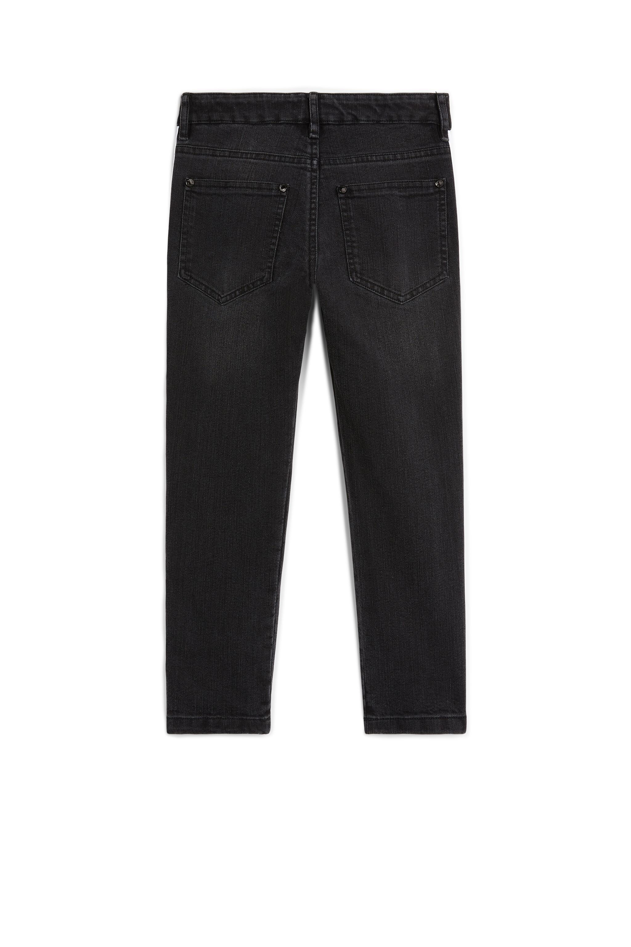 JU Jeans mit Seitenstreifen mit Logo BLACK LJJ250-DS029