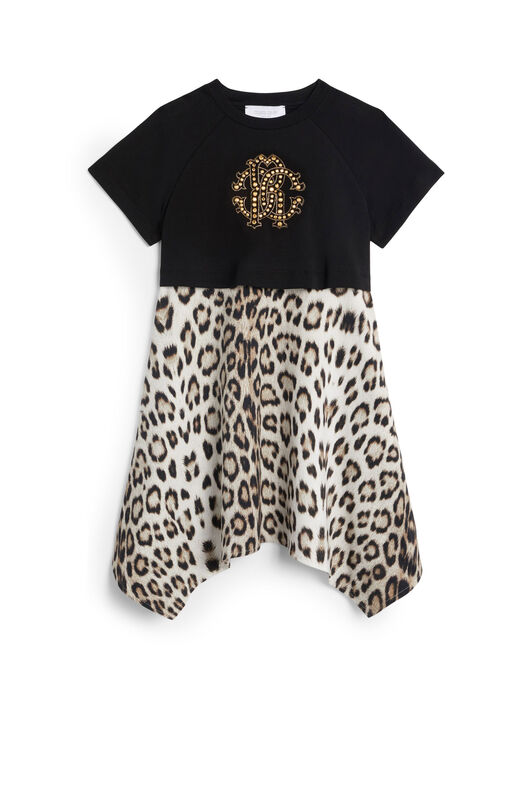 JU Iconic Jaguar print dress JU Iconic Jaguar print dress BEIGE/MILKY/BLACK JJT113-JMQ64