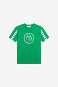 JU White Cotton T-Shirt GREEN TJT61J-JD001