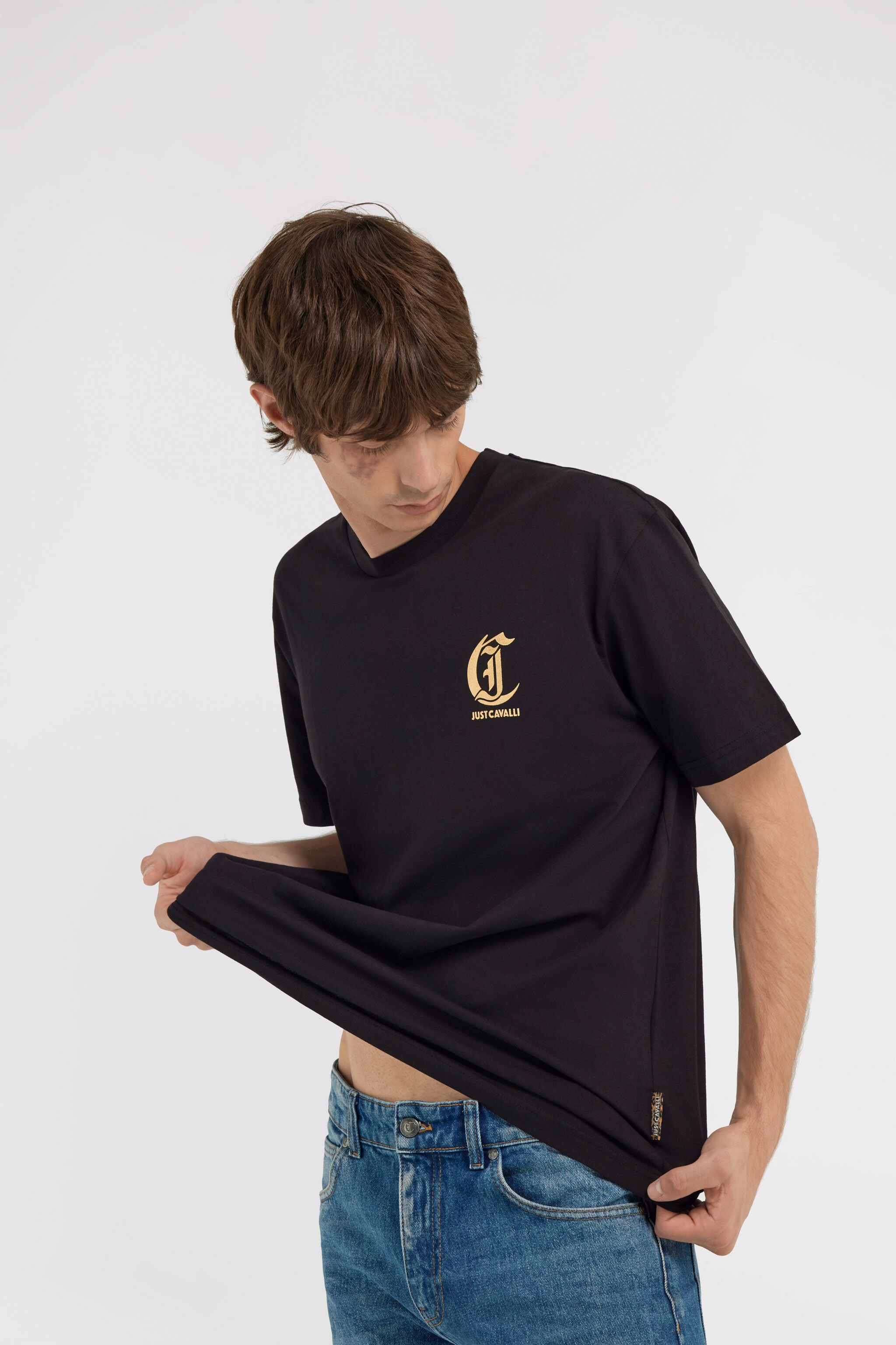 JC T-shirt Just Cavalli Nero TFT043-TF060