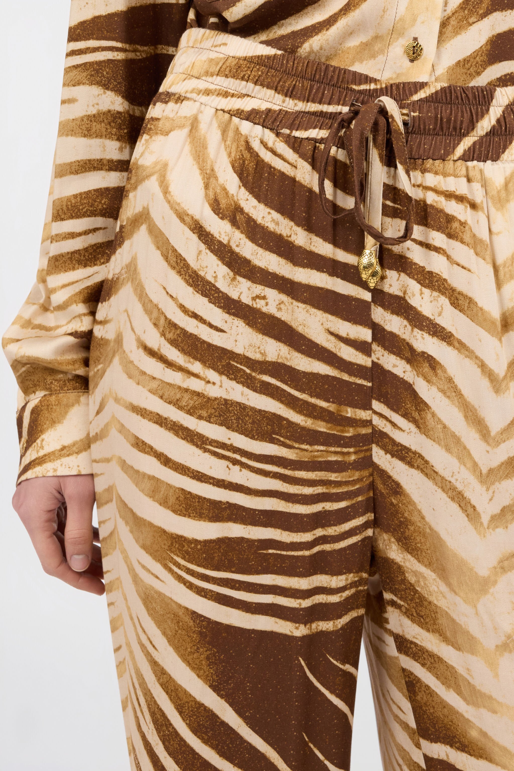 JC Natural Barb Print Trousers SABBIA WFT159-WF506