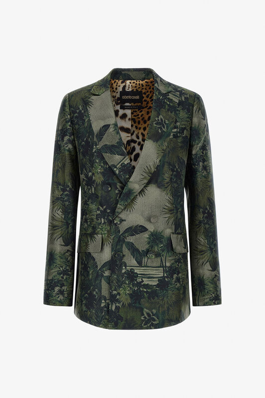 RC Hawaii Green print blazer Dunkelgrün SKT400-4QI84