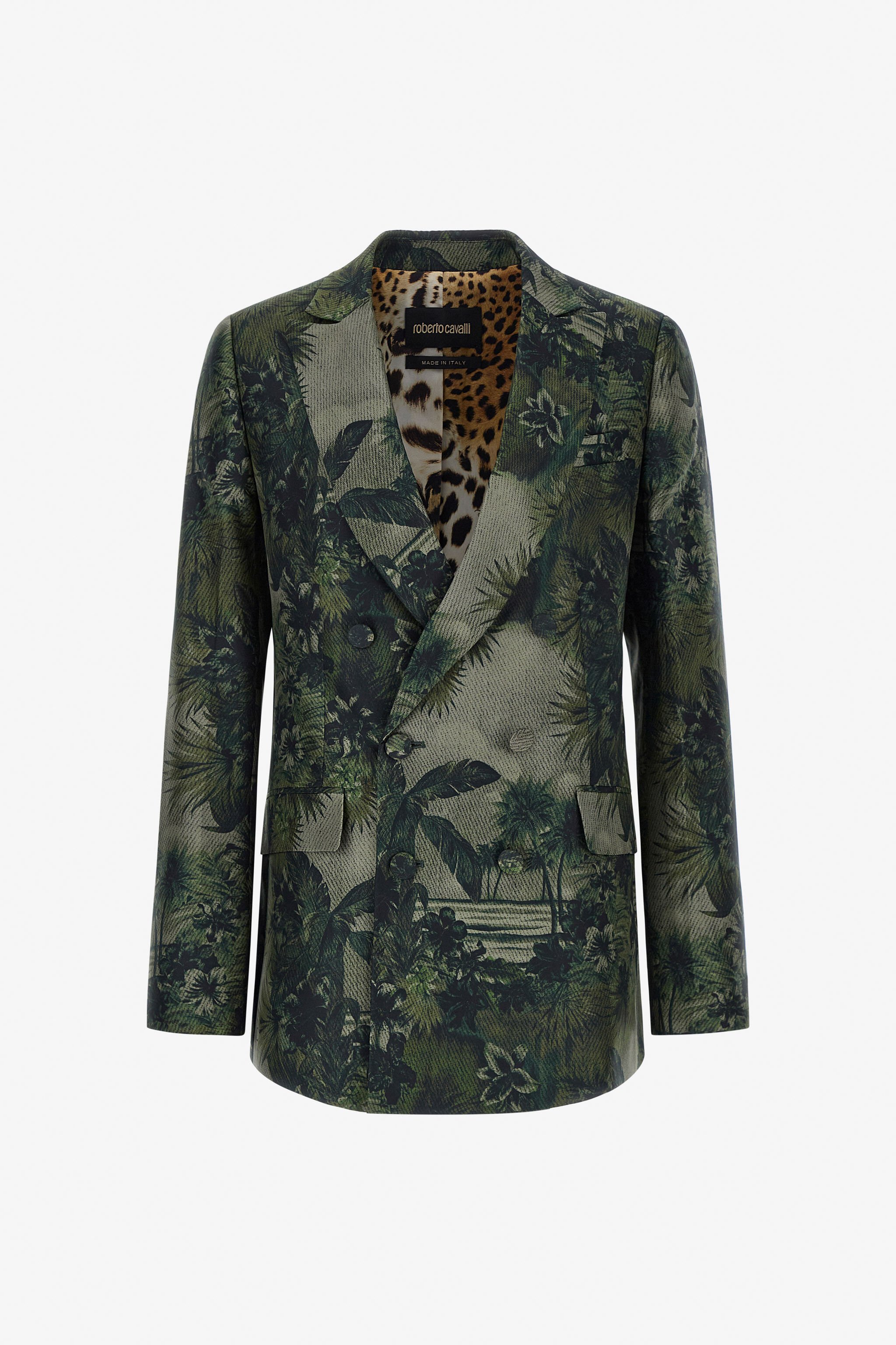 RC Hawaii Green print blazer Dunkelgrün SKT400-4QI84