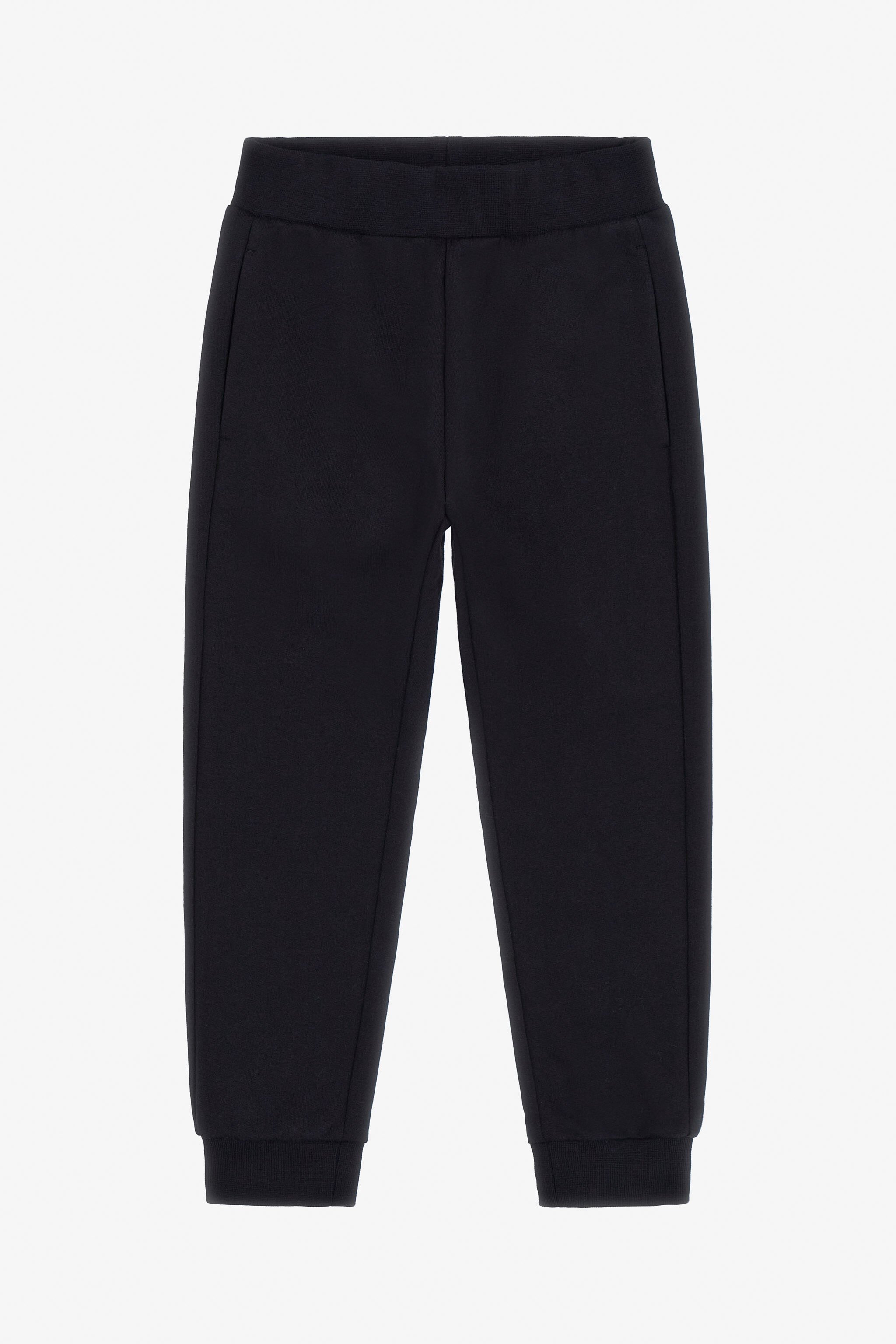 JU Jogging de algodón con logo Negro TJT20O-CF050