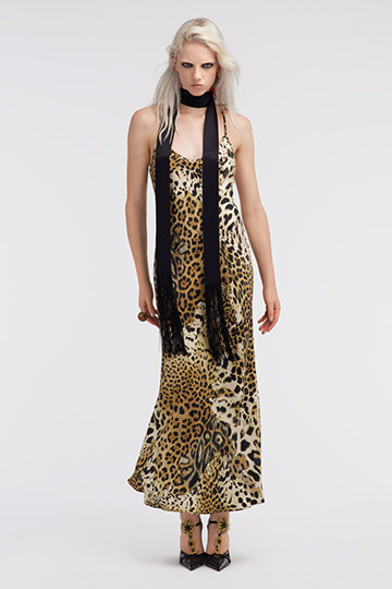 Jaguar Skin print lingerie dress