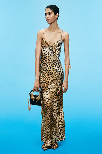 Jaguar Skin print lingerie dress
