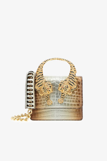 Medium Roar shoulder bag with jewel tigers