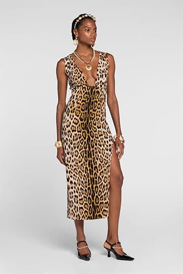 Jaguar-Print Dress