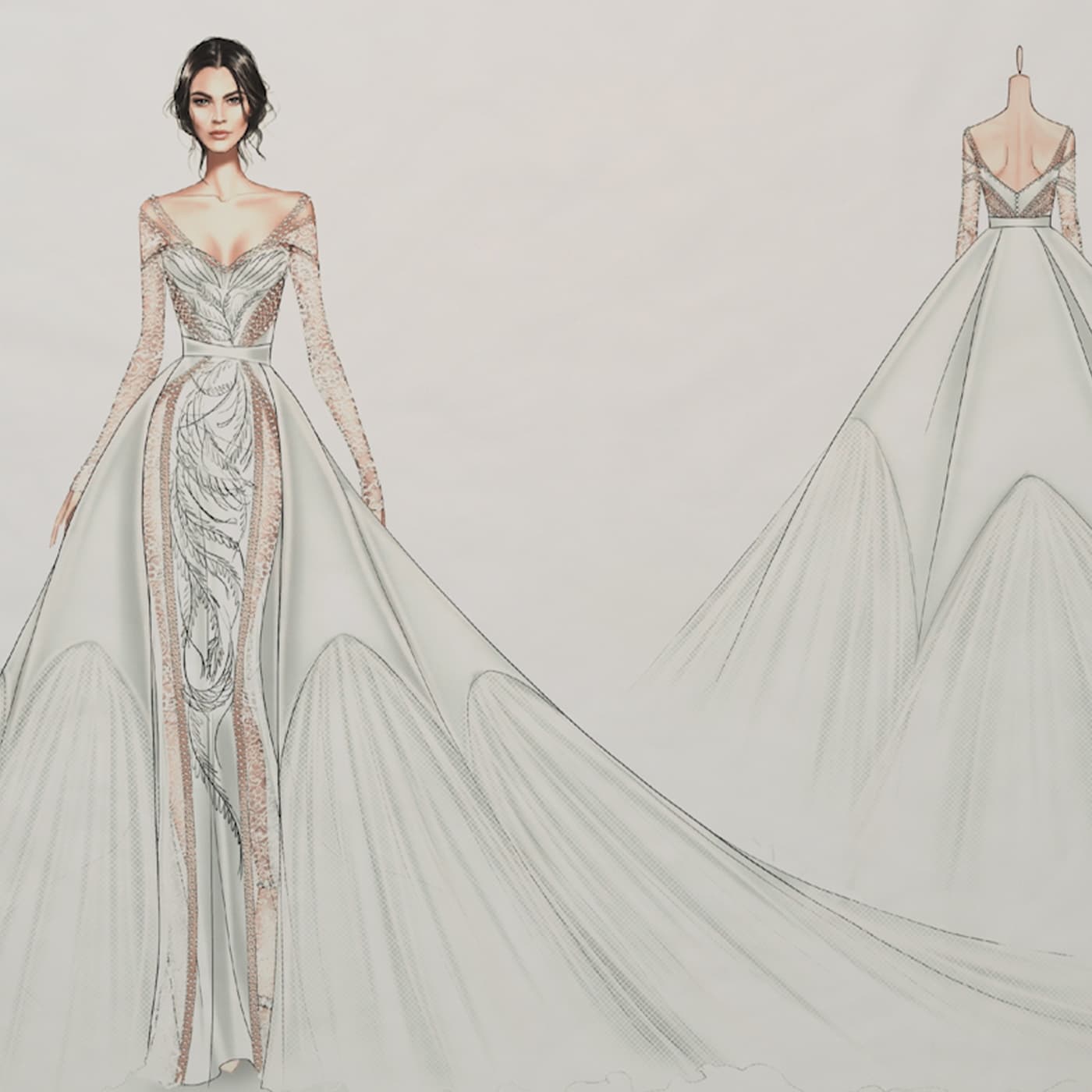 Bridal Couture Sketch