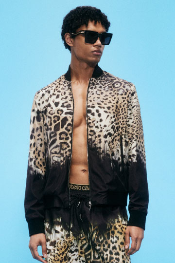 Jaguar Skin print bomber jacket