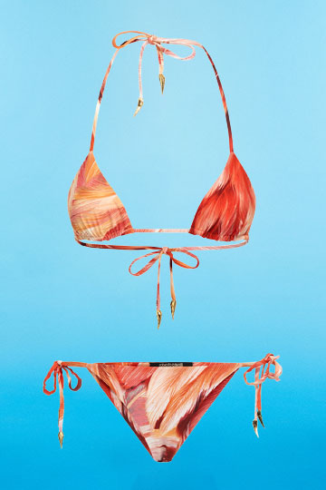 Plumage print bikini