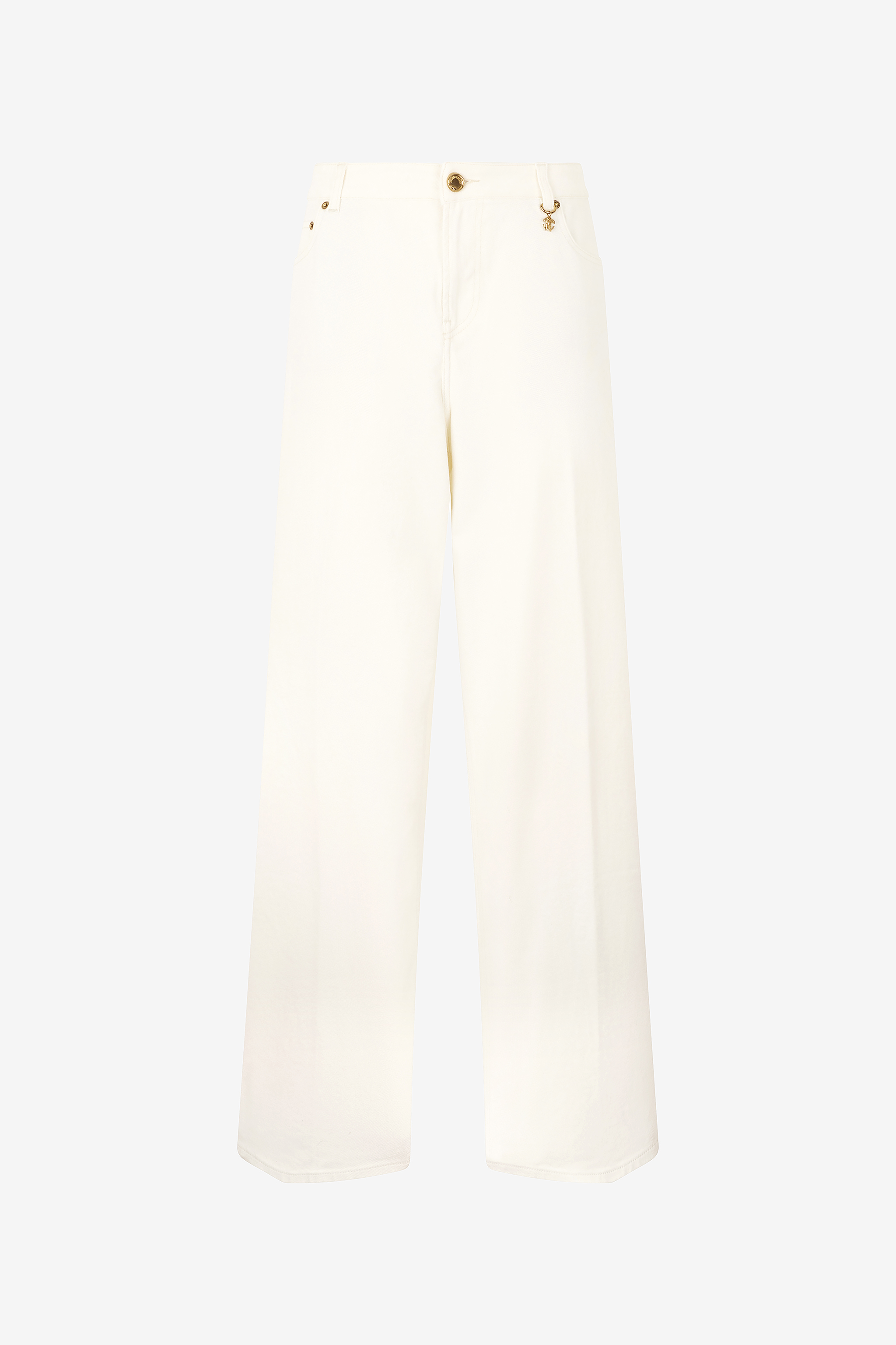 Roberto Cavalli Python-print Palazzo Pants In Ivory