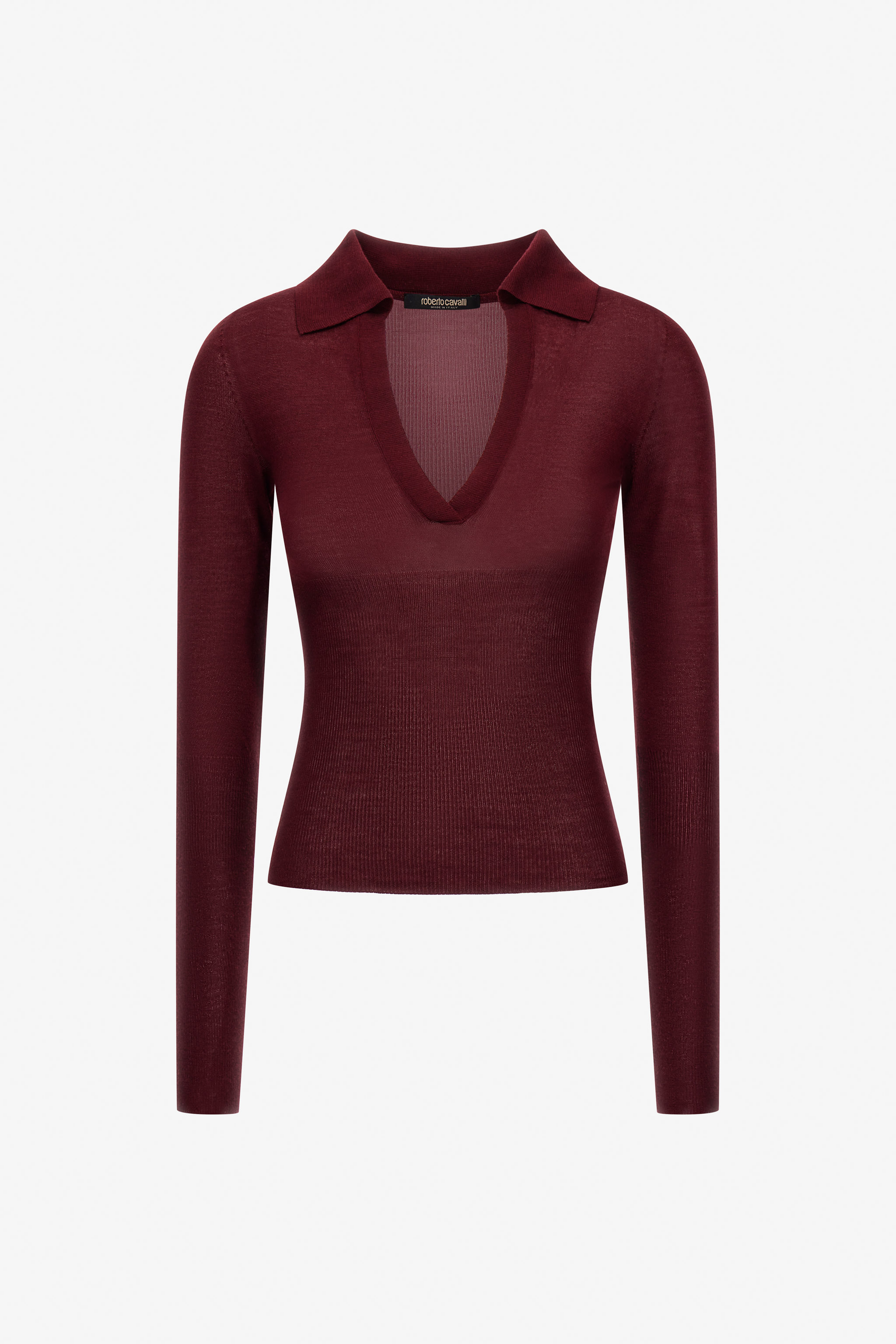 Roberto Cavalli Women's Purple Long-Sleeved Top - Knitwear