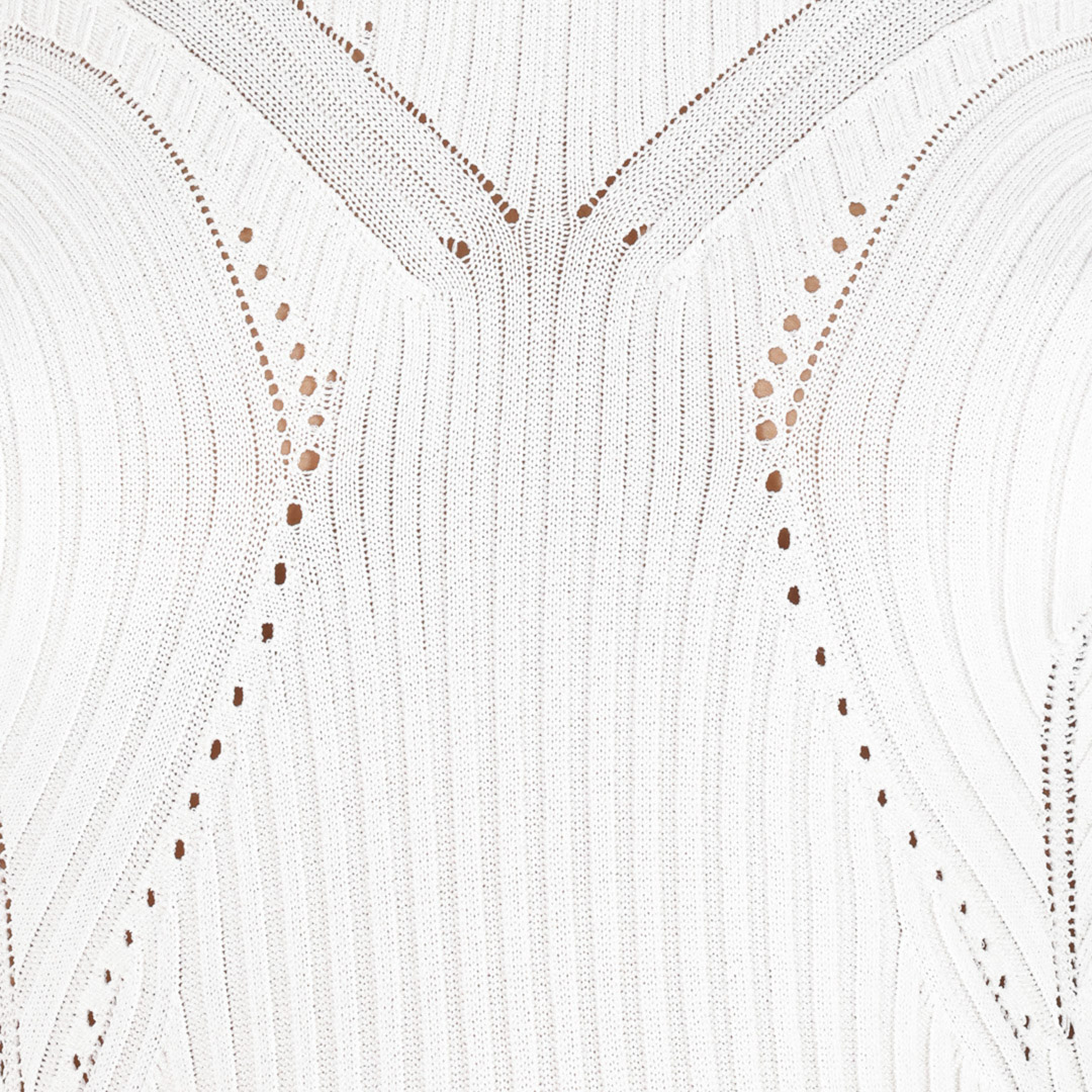 Roberto Cavalli Gerippter Pullover Mit Wall-print In White