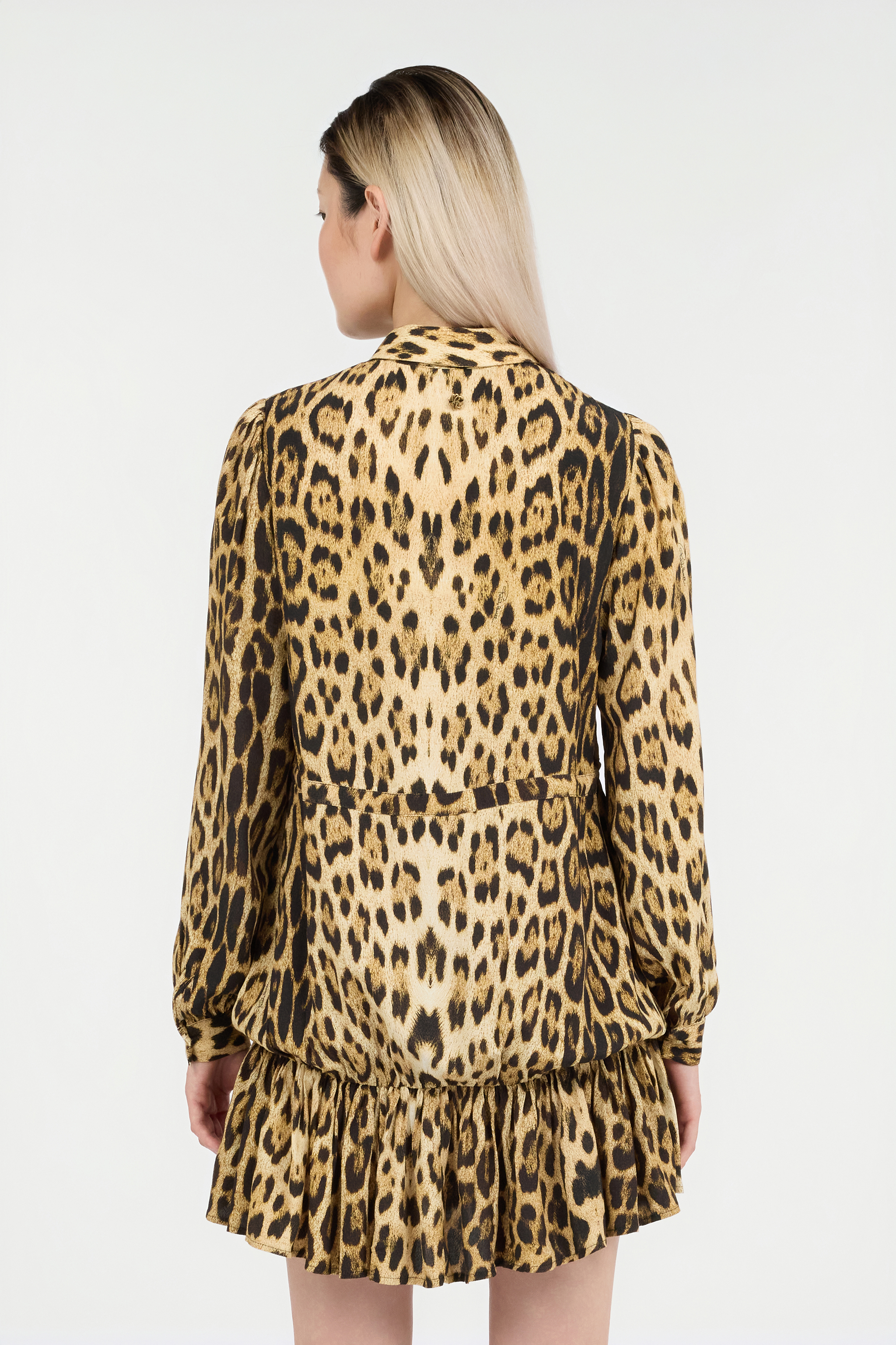 Roberto Cavalli Leopard Print T-shirt In Brown