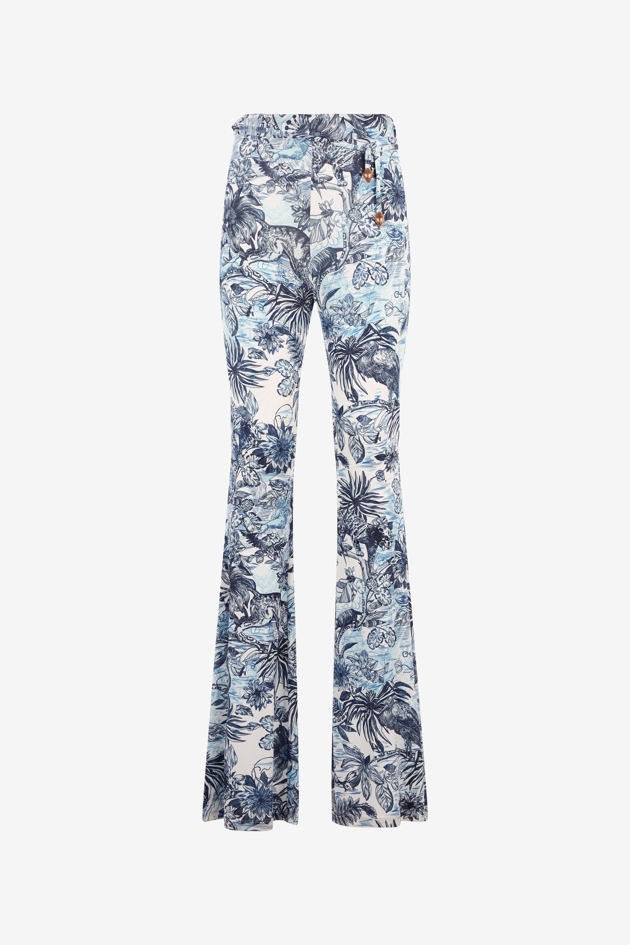 Flared Pants With All-Over Print