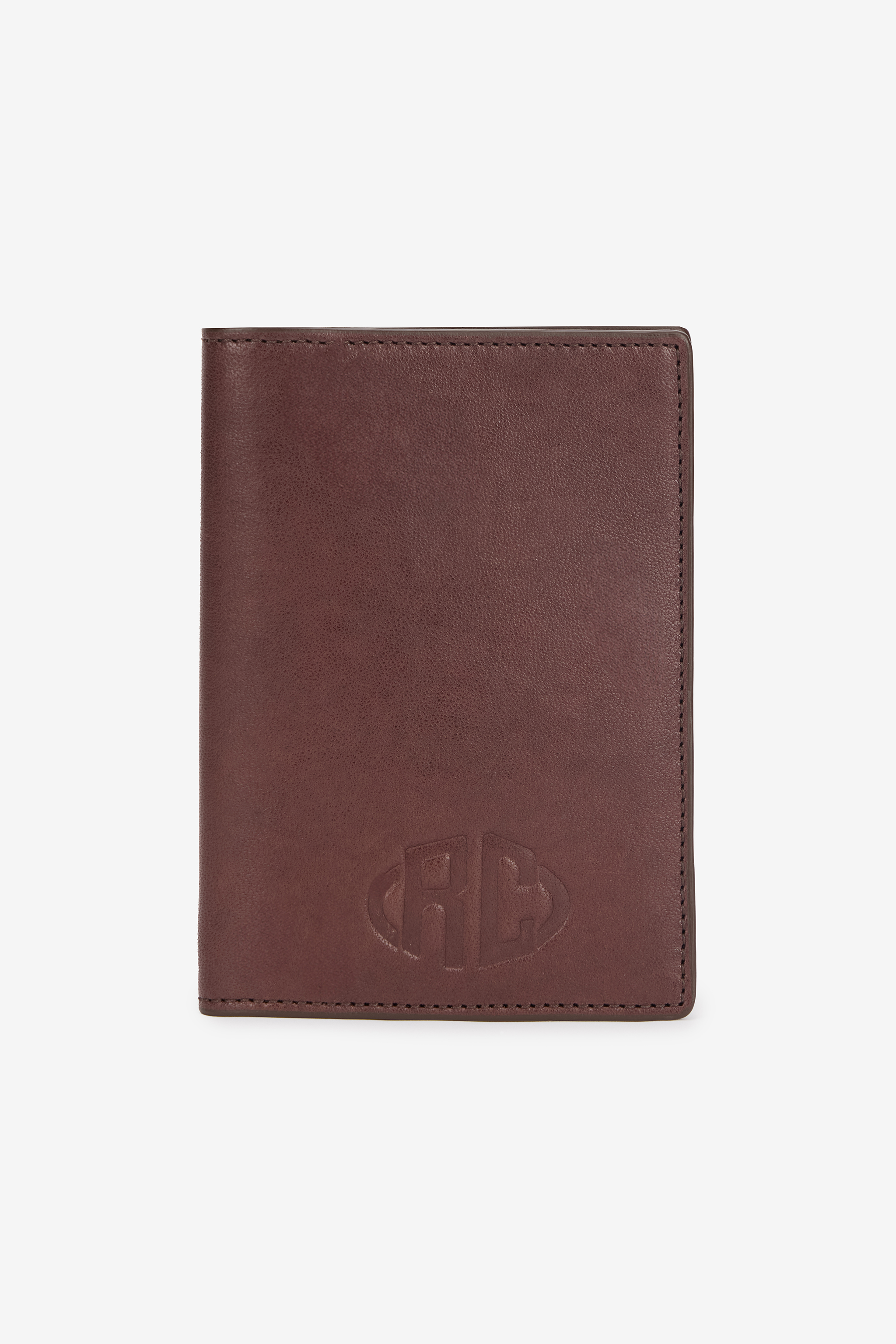 Roberto Cavalli Bi-fold Wallet With Rc Monogram In Brown