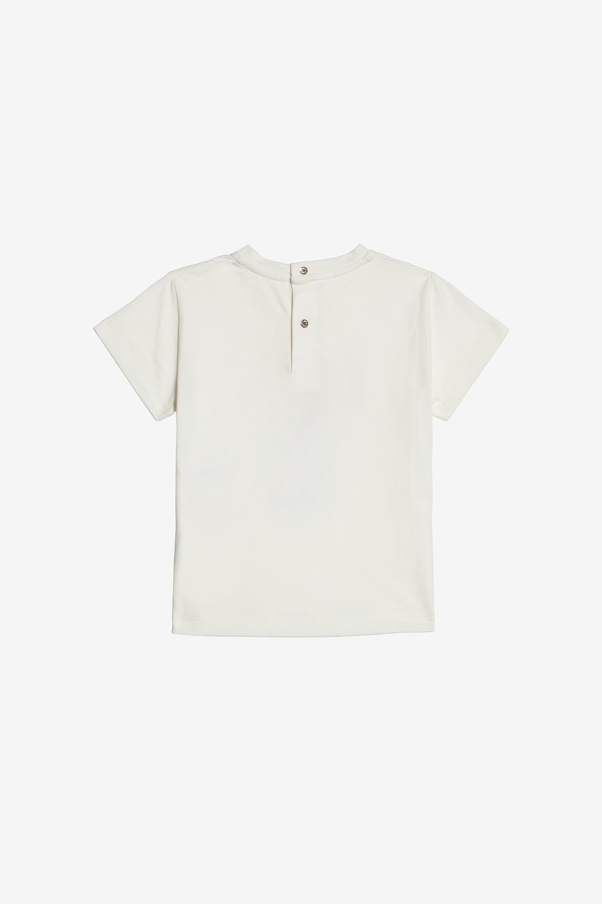 T-Shirt With RC Monogram And Floral Embroidery