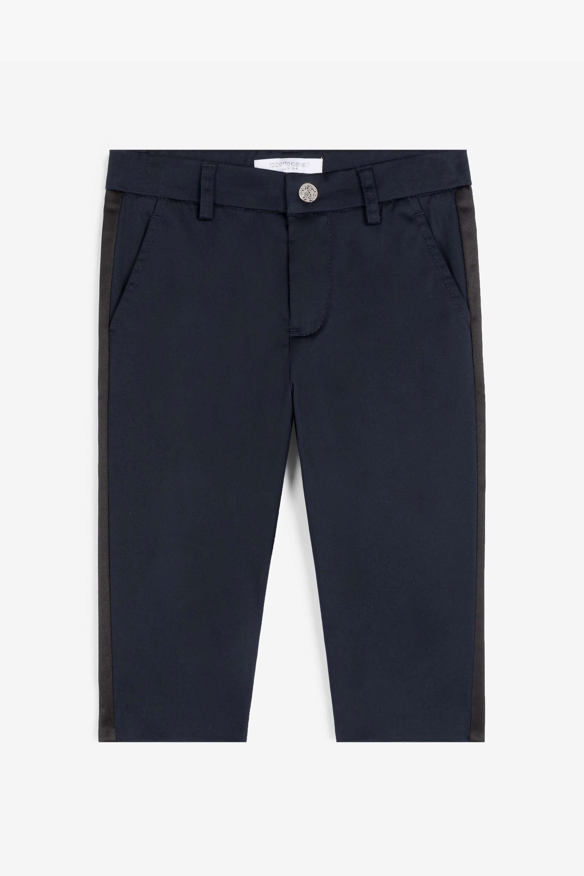 RC Monogram-Embroidered Cotton Trousers