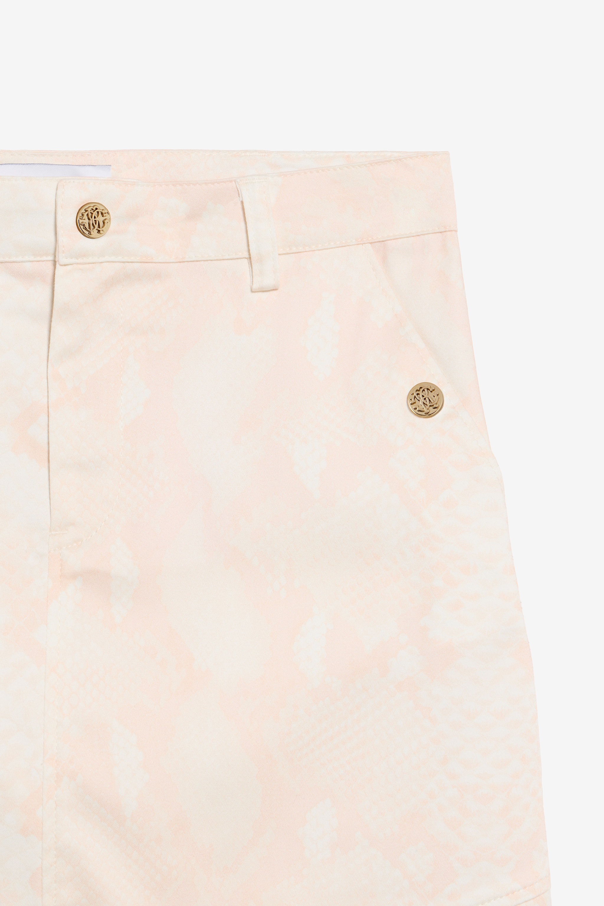  Roberto Cavalli Python Print Skirt - Female Ready To Wear Light Rose 12a 