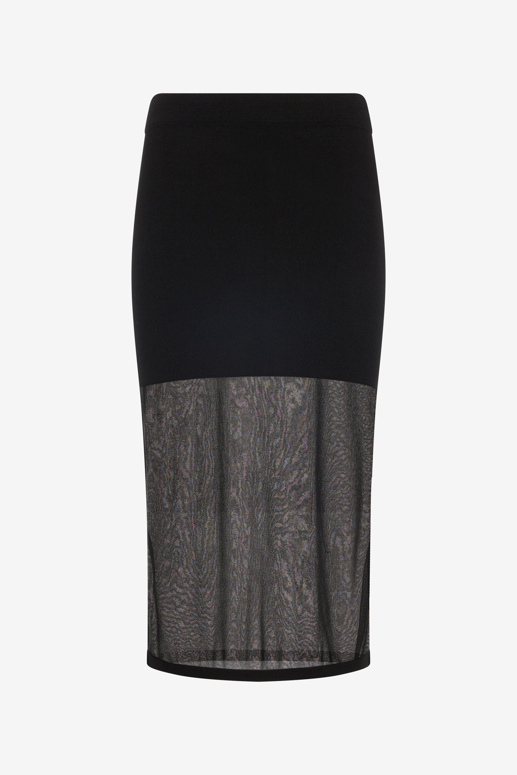 Roberto Cavalli Women's Black Miniskirt With Tulle Insert - Ready To Wear