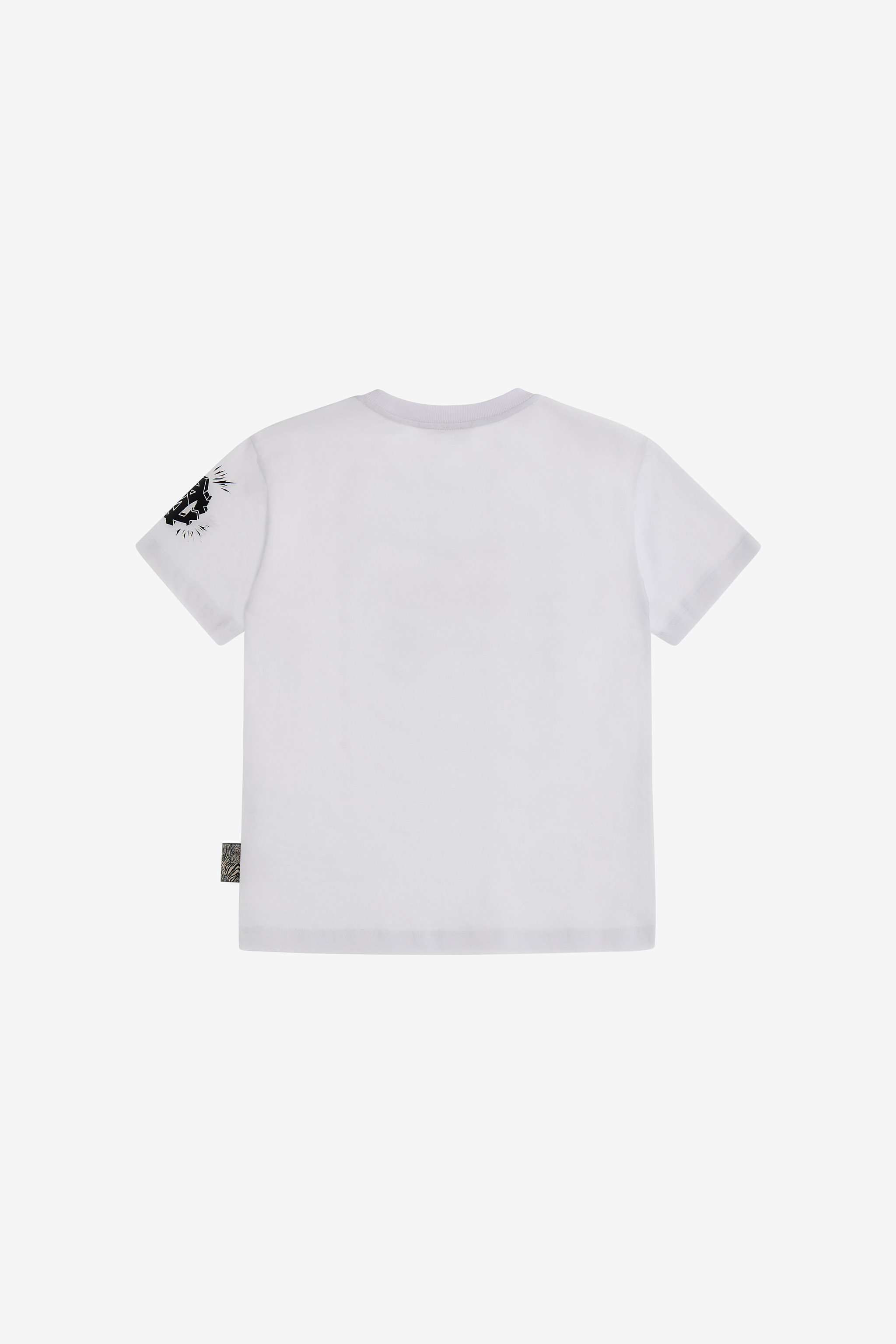 Roberto Cavalli T-shirt With Logo And Print In White