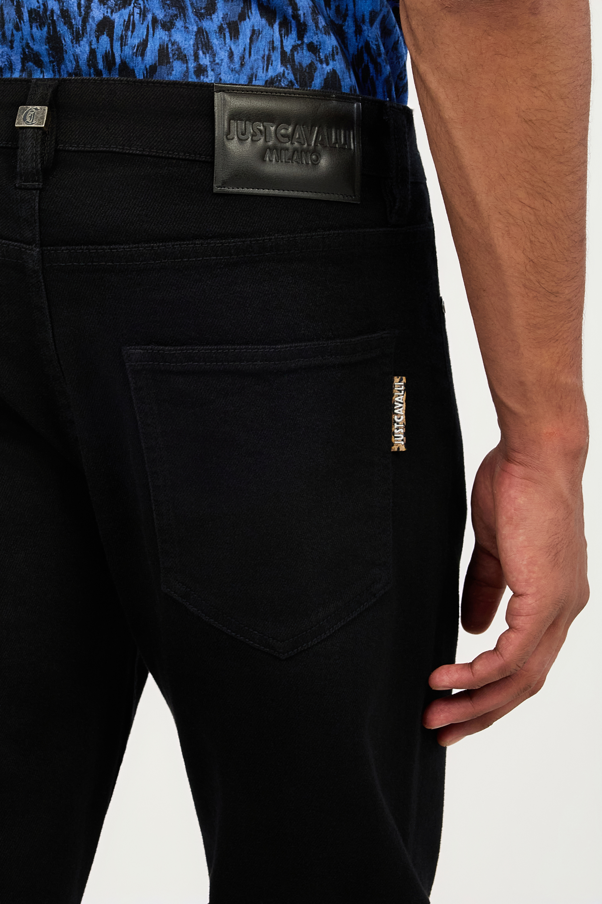 Roberto Cavalli Black Denim Jeans In Black