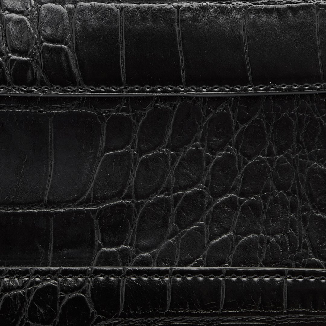 Roberto Cavalli Just Cavalli Studded Croc Print Tote Bag In Black