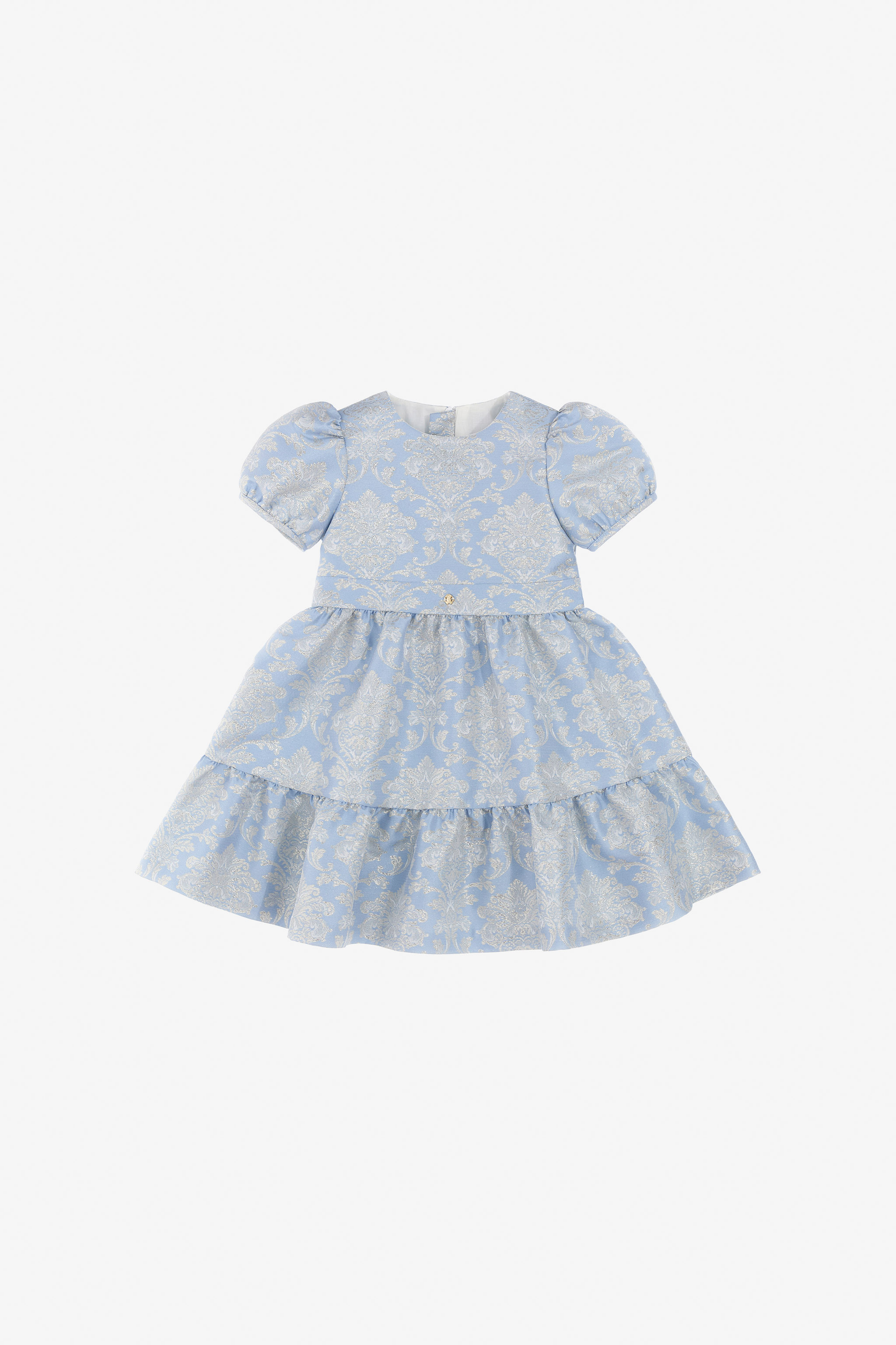 Roberto Cavalli Printed Dress In Light Blue