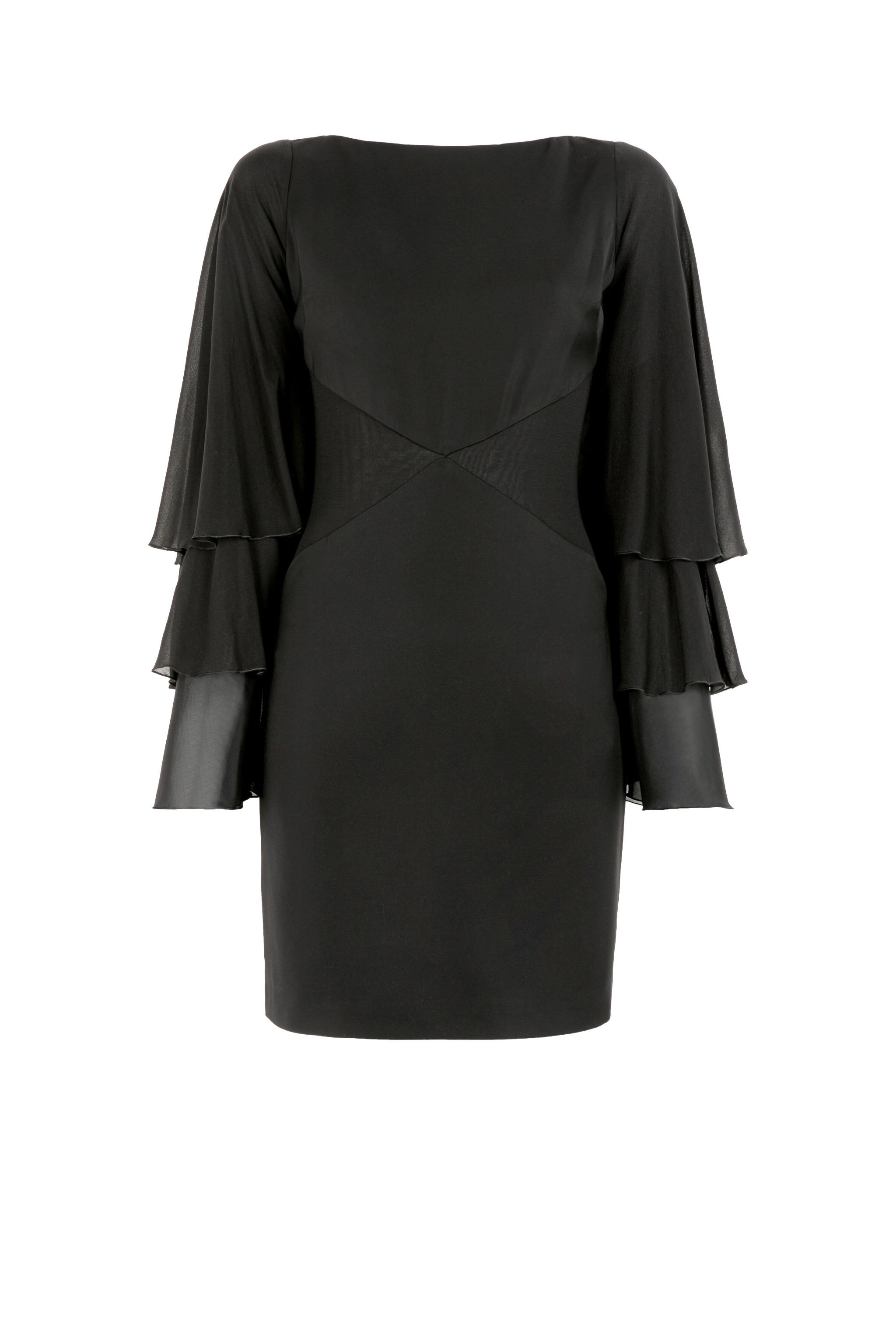 Roberto Cavalli Women's Black Open-Back Panelled Minidress - Dresses