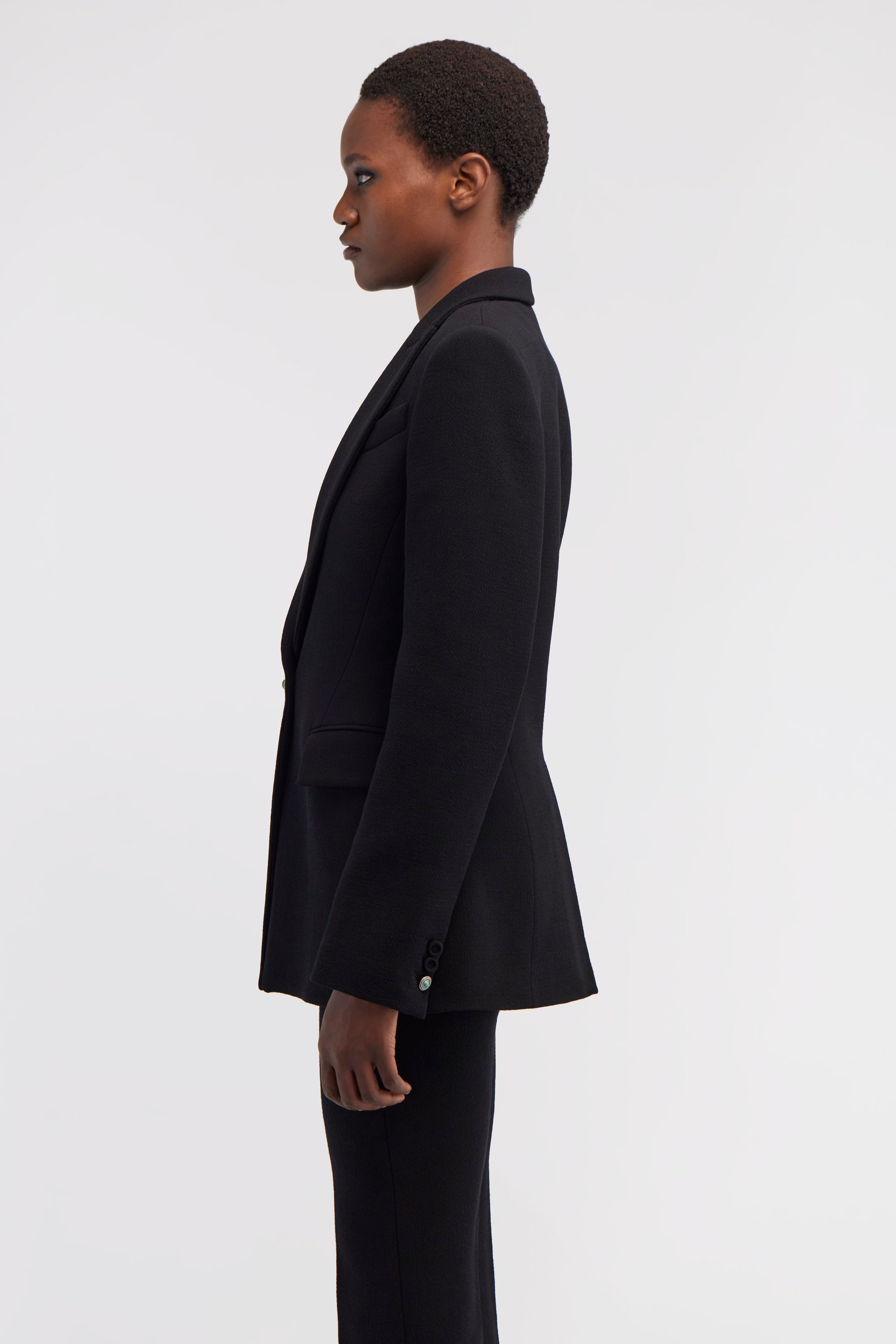 ROBERTO CAVALLI SINGLE-BREASTED WOOL BLAZER