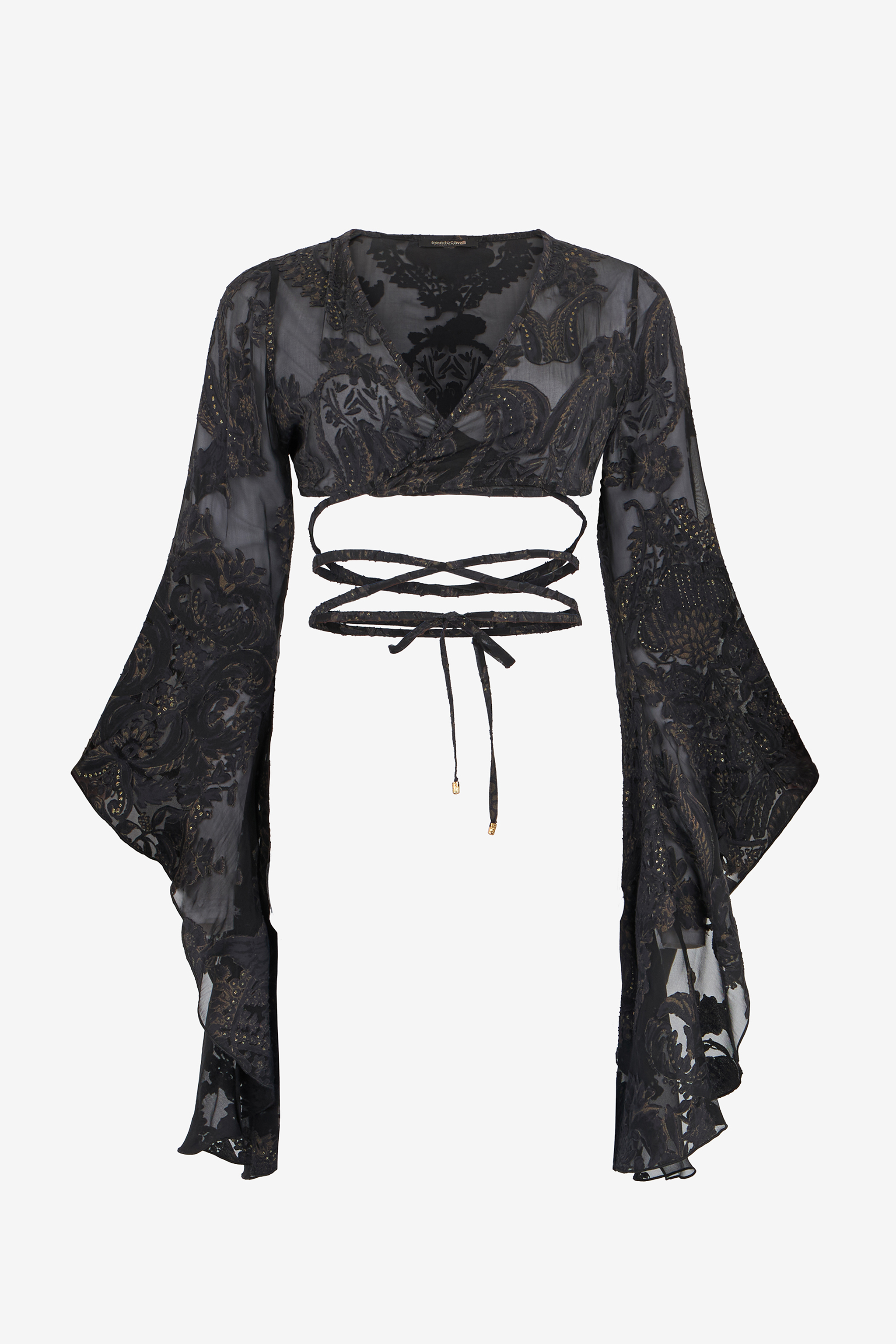 Roberto Cavalli Women's Black Ornamental Top - Tops