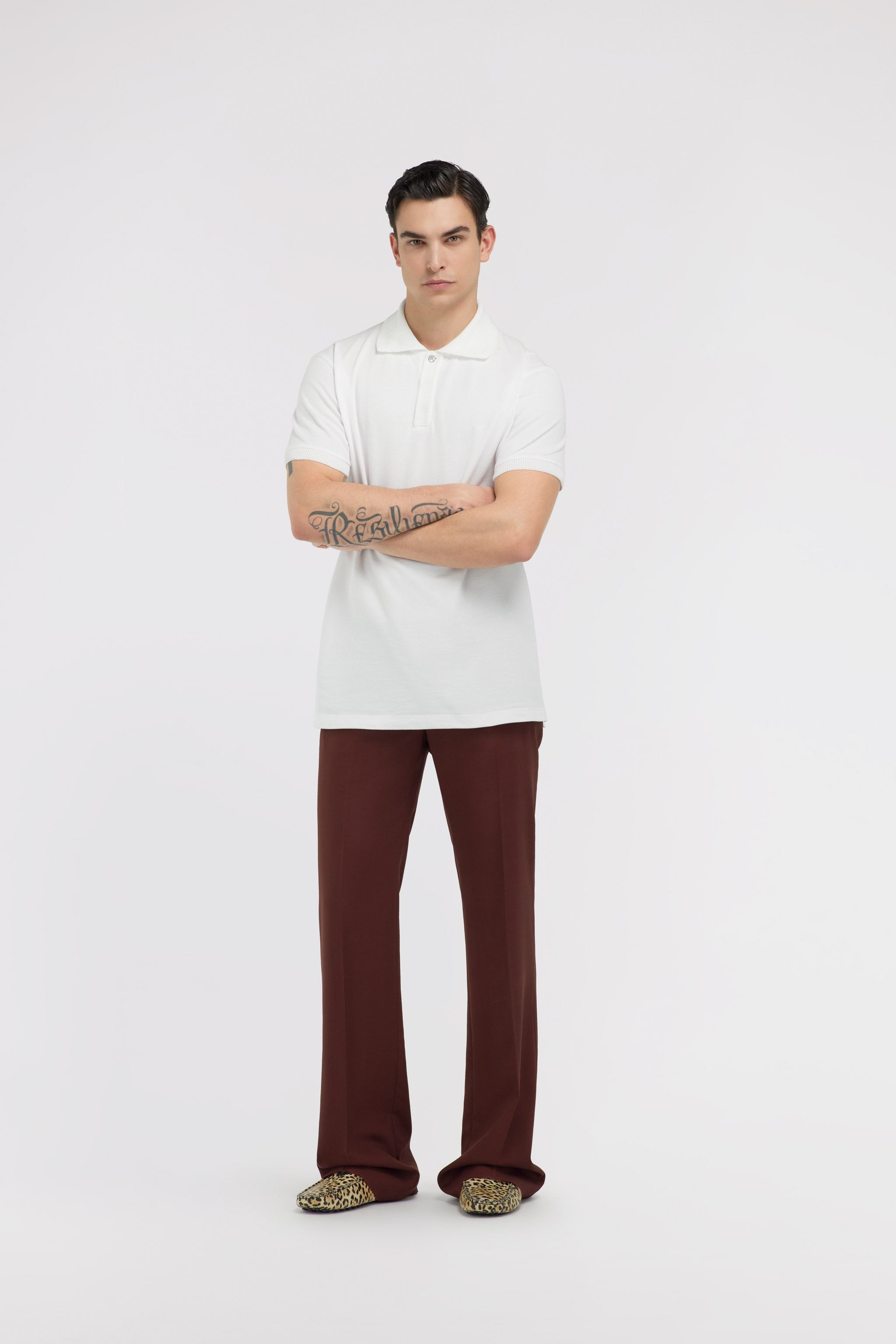 Roberto Cavalli Rc Logo Polo In White
