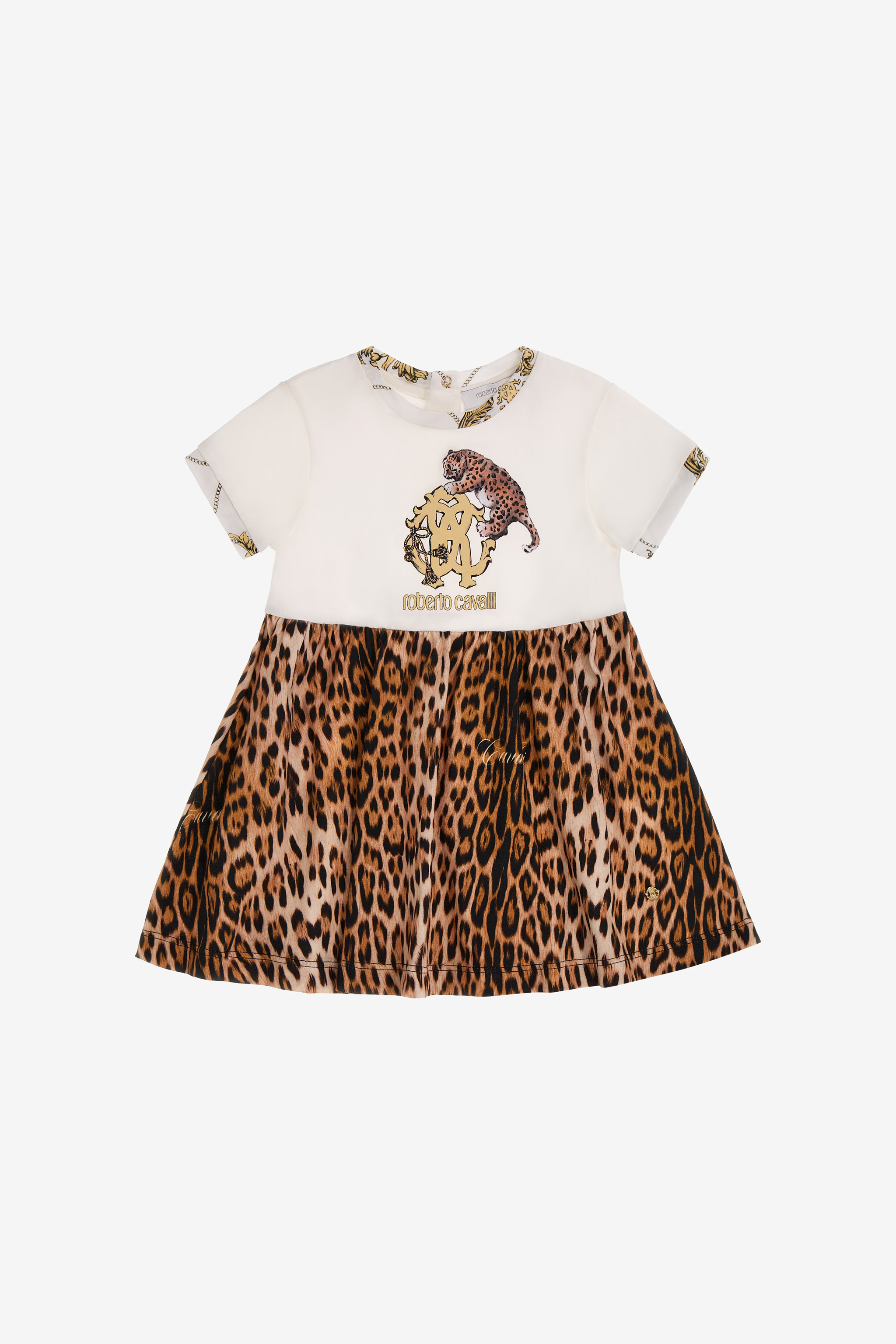 Jaguar Skin print dress in Light brown for Women | Roberto