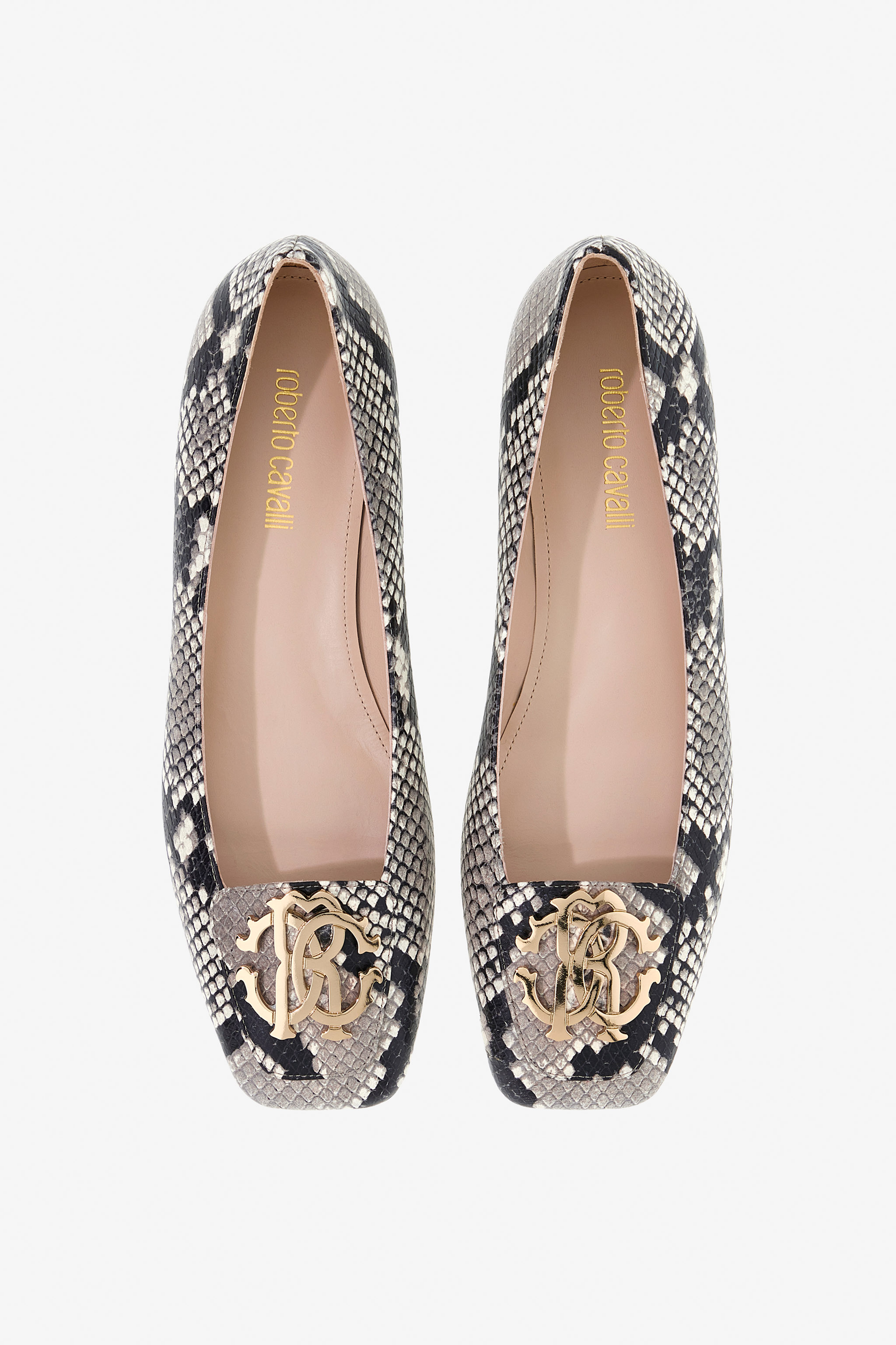 ROBERTO CAVALLI SCHLANGENLEDER BALLERINAS