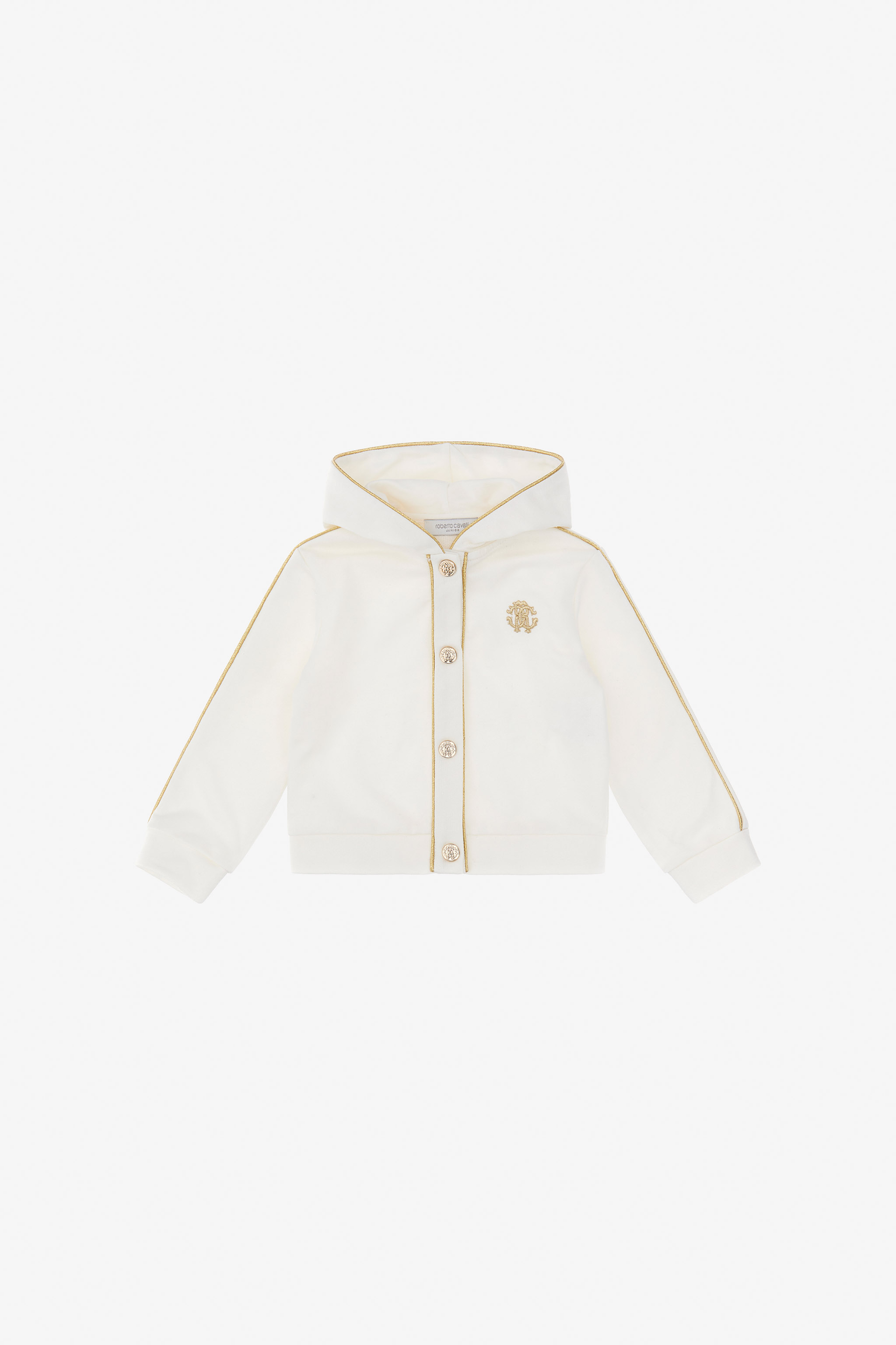 Roberto Cavalli Girls White Rc Logo Sweatshirt - Ready To Wear