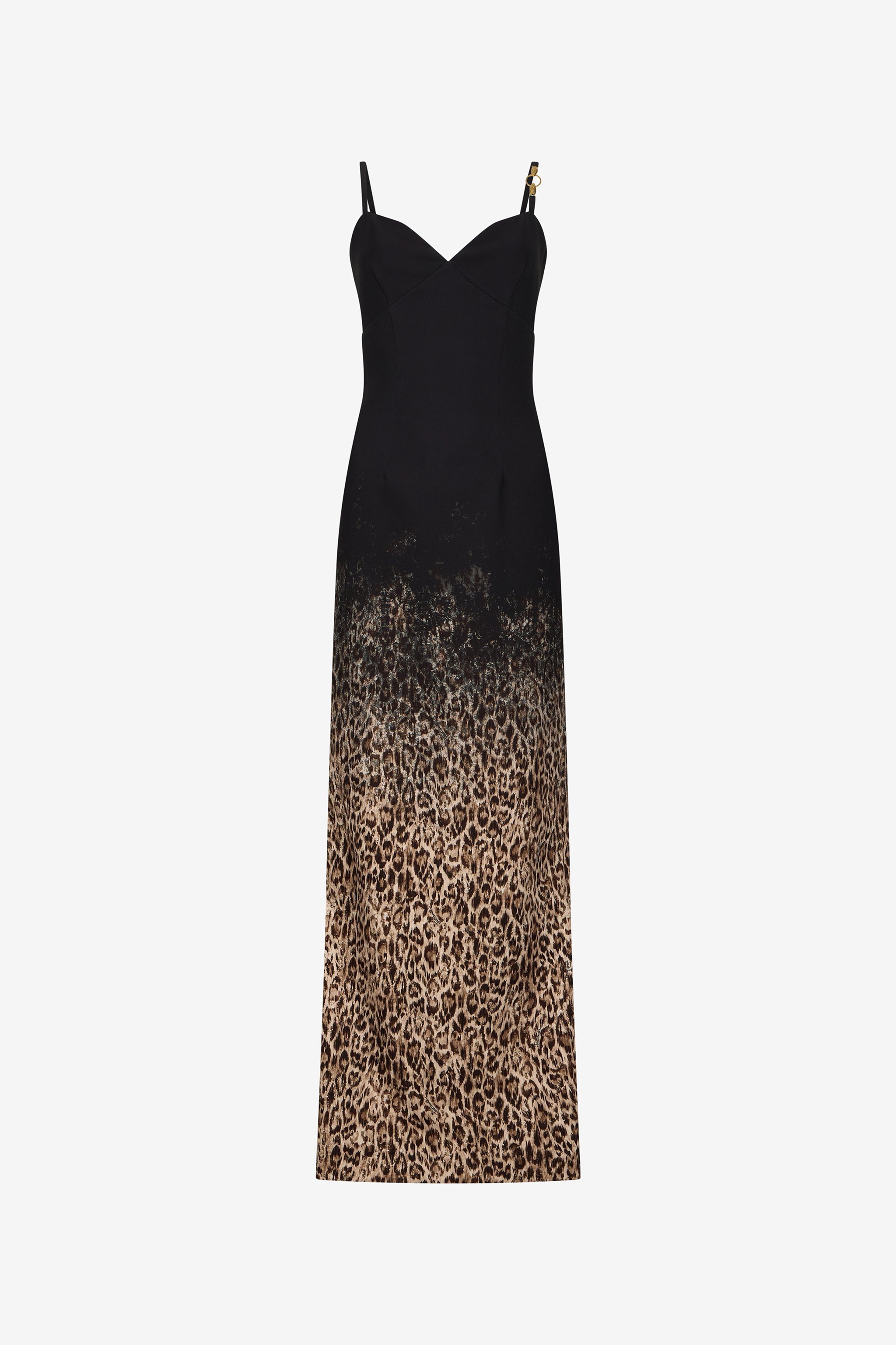Roberto Cavalli Leopard Print Maxi Dress In Animal Print