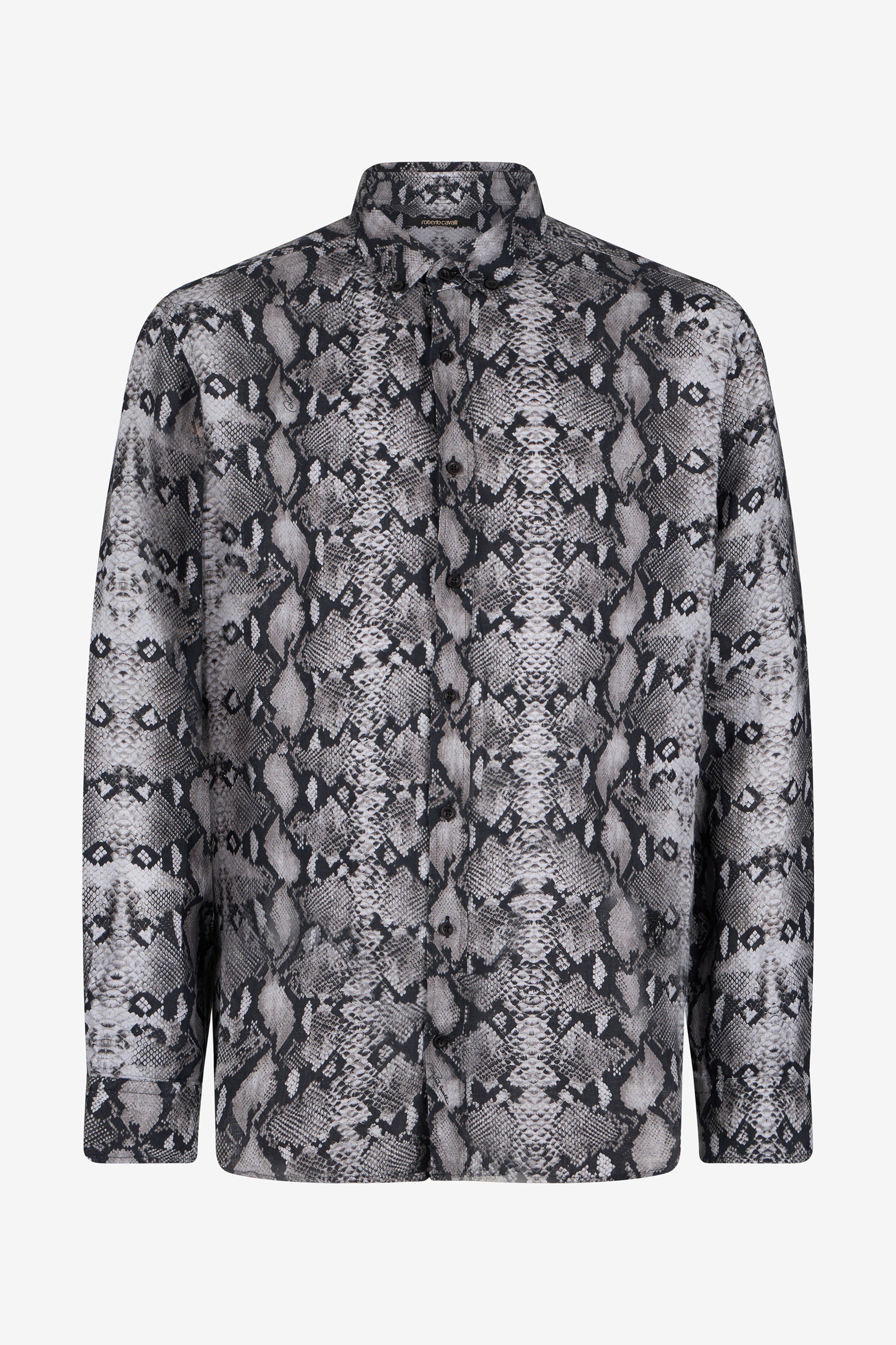 Snake Print Flax Shirt