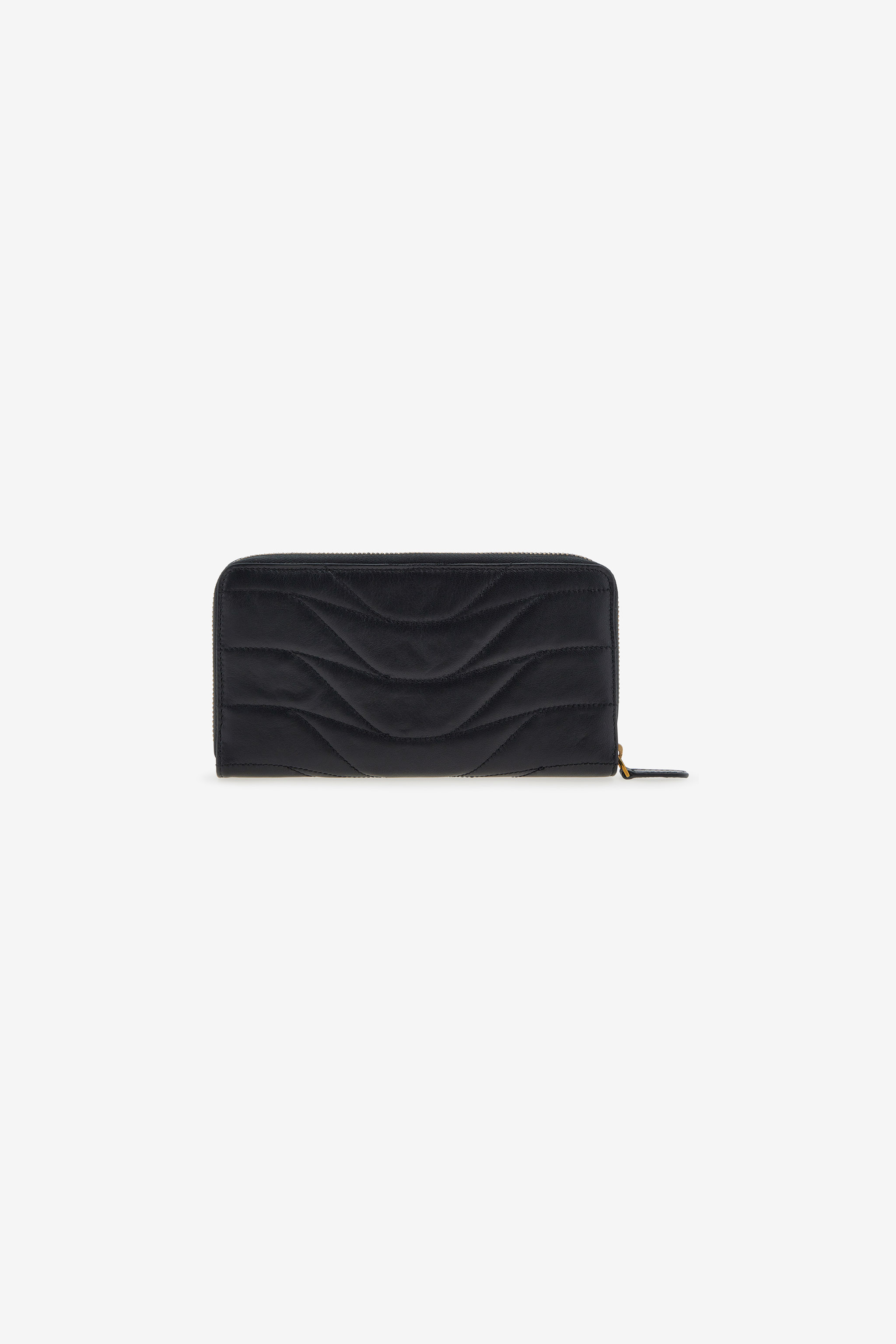 Roberto Cavalli Wallet With Monogram Rc And Zip In Black