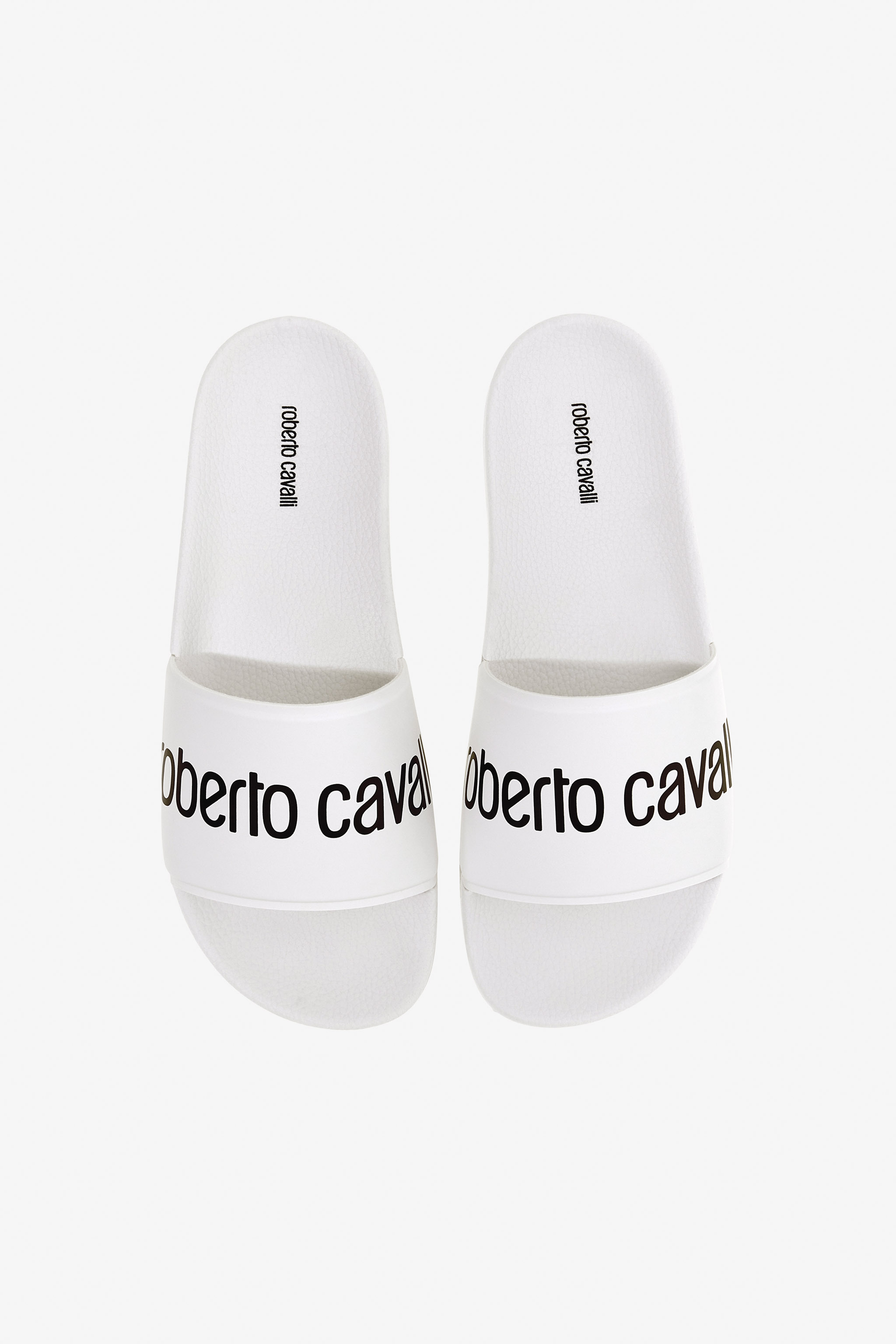 Roberto Cavalli Slides In White