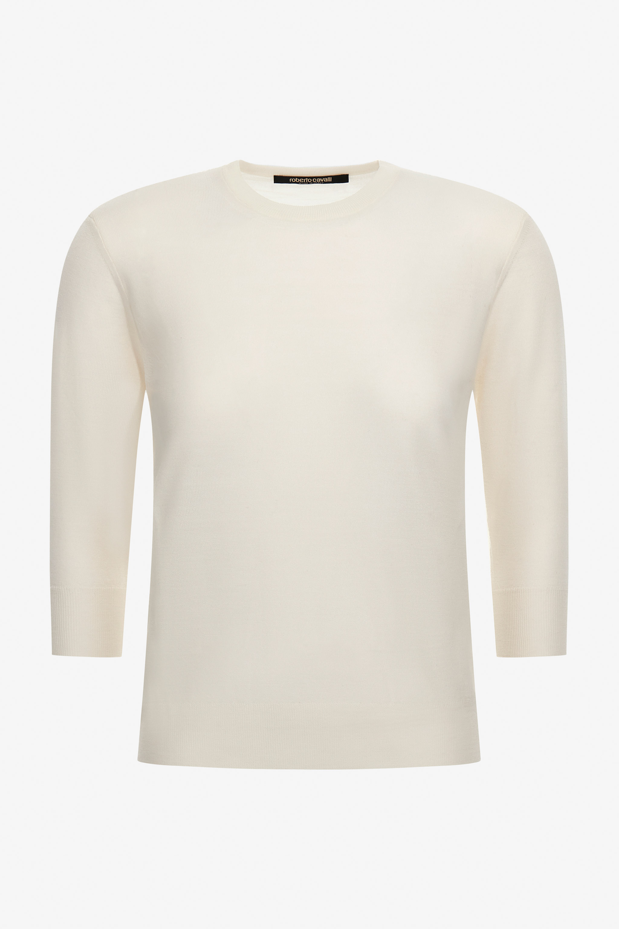 Roberto Cavalli Short-sleeved Sweater In White