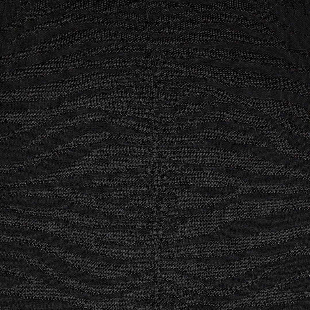 Roberto Cavalli Sweater With Zebra Pattern In Black