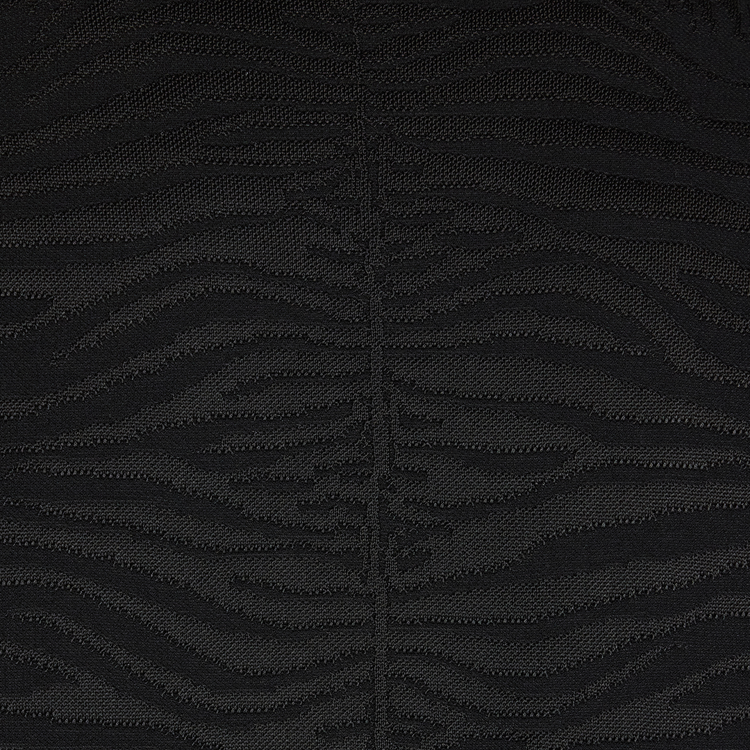 Roberto Cavalli Sweater With Zebra Pattern In Black