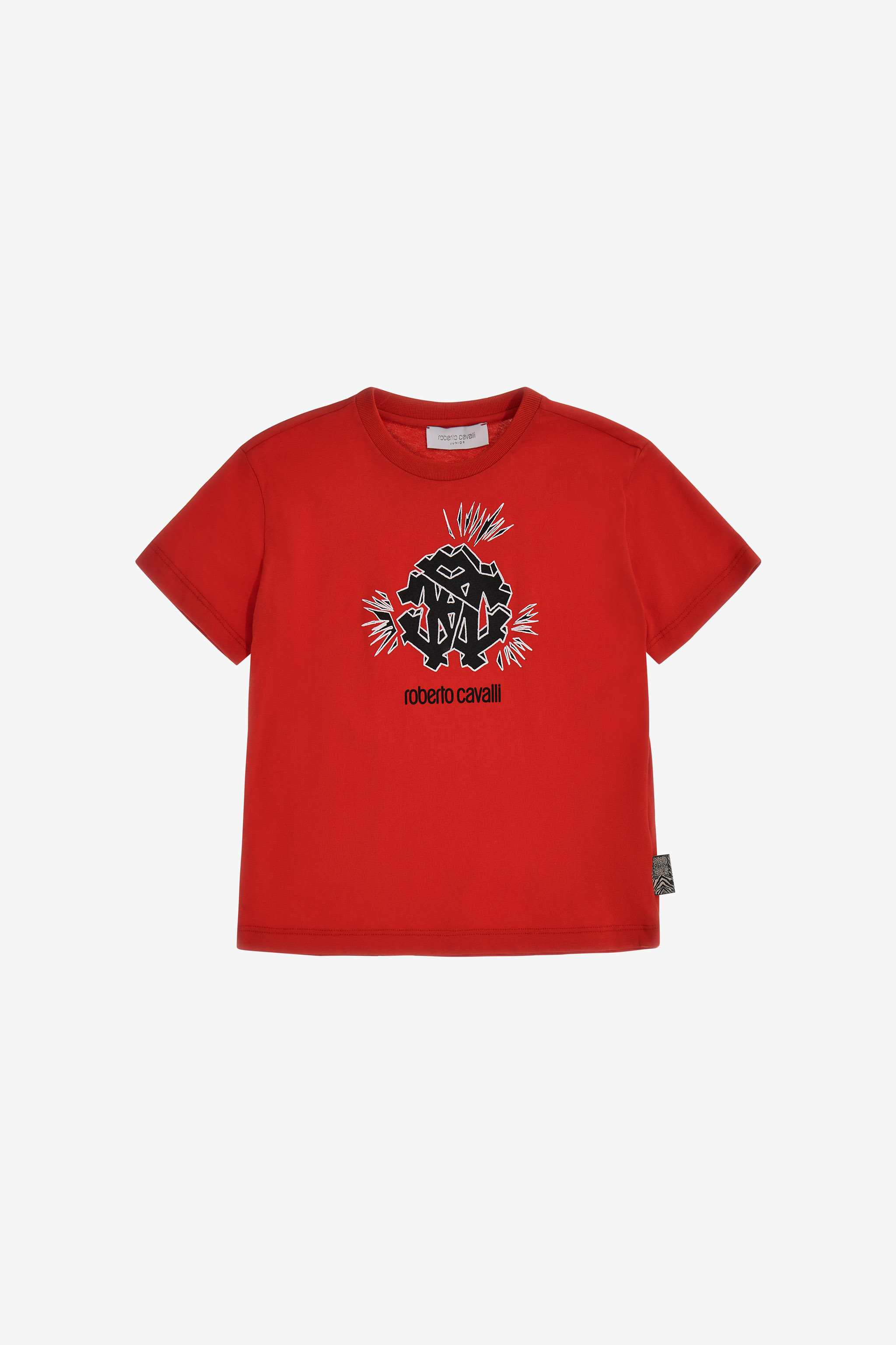 Roberto Cavalli Logo T-shirt In Red