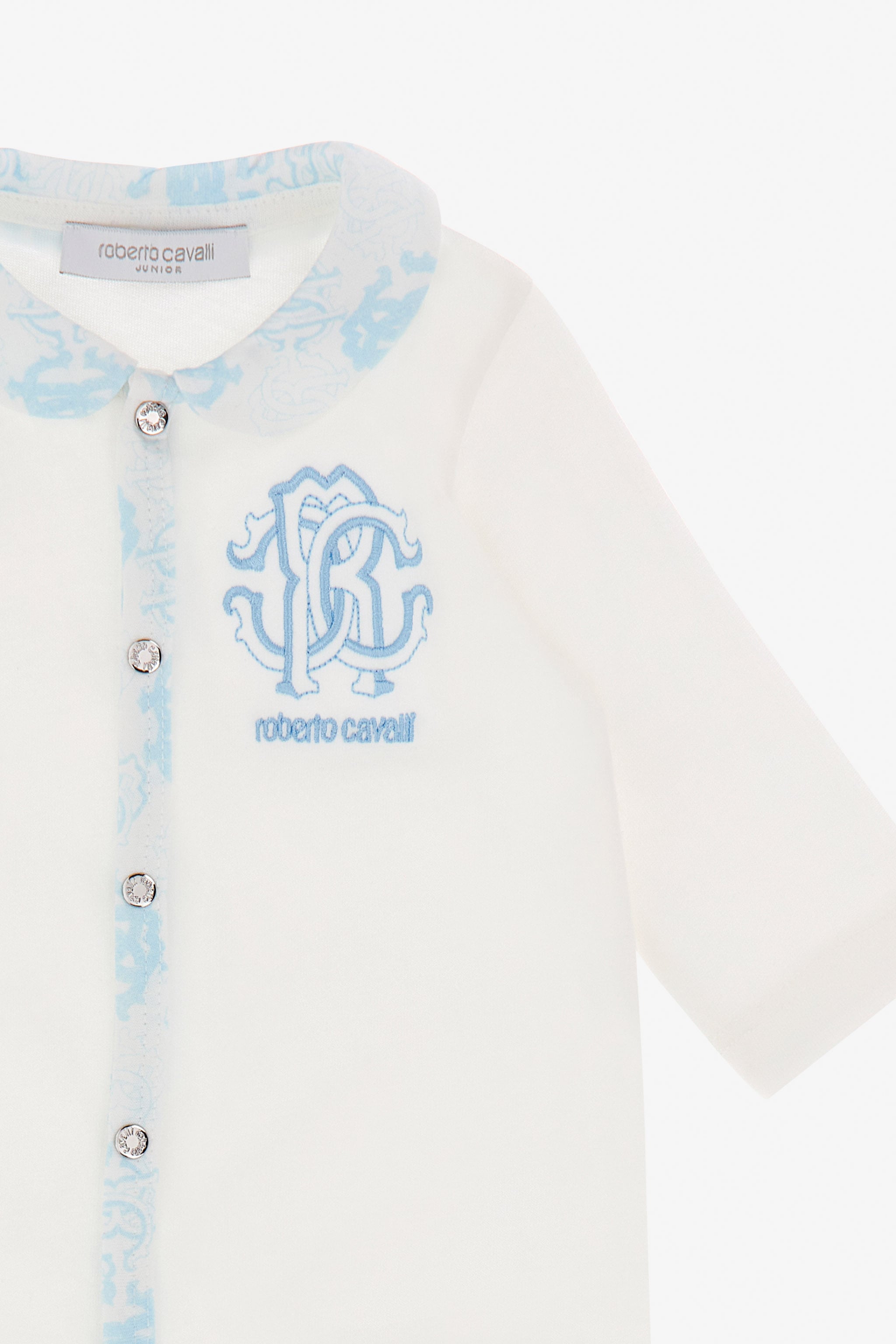  Roberto Cavalli Rc Monogram Set -  Ready To Wear Light Blue 12m 
