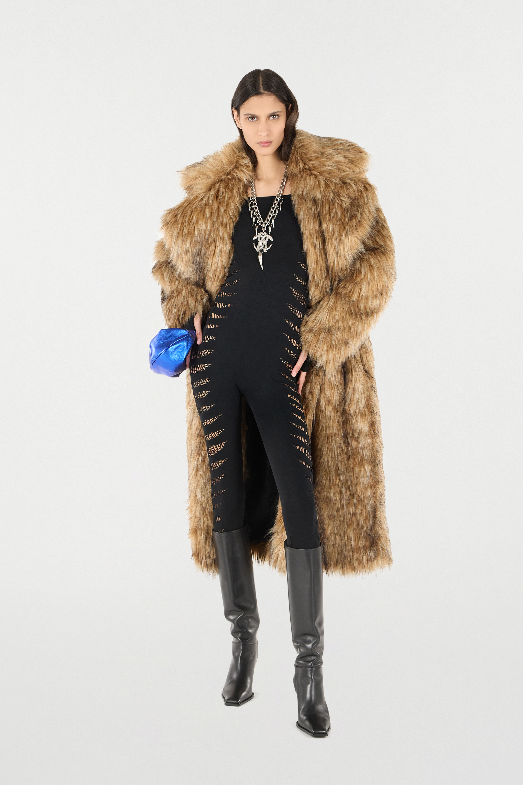 Shop Roberto Cavalli Jumpsuit Mit Perforiertem Motiv Zebra In Black